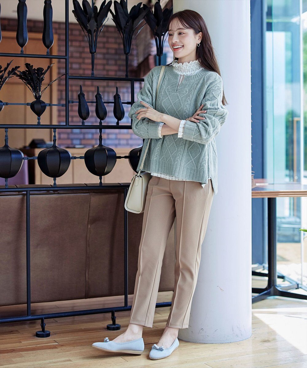 Tiaclasse 【安田美沙子さん着用・選べる4type】ハイネックカットソートップス 