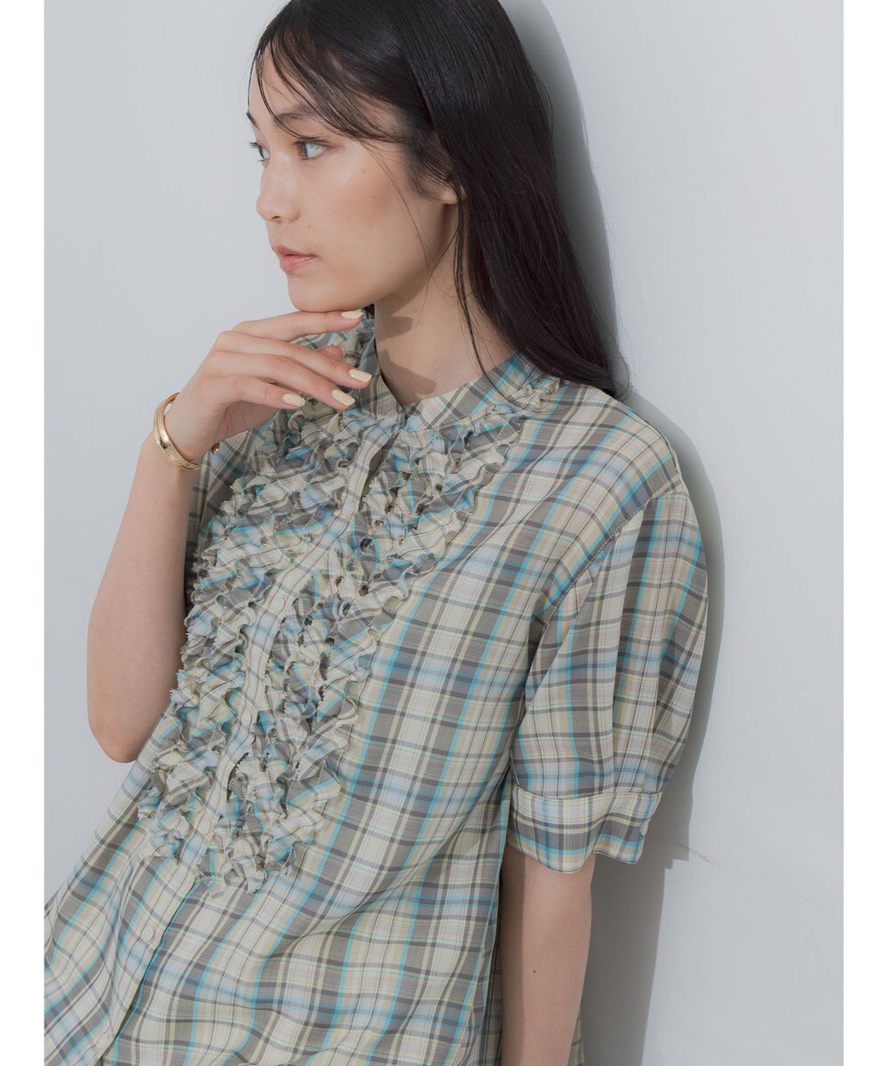 Te chichi チェックフリルブラウス《2026 SUMMER LOOK item》 