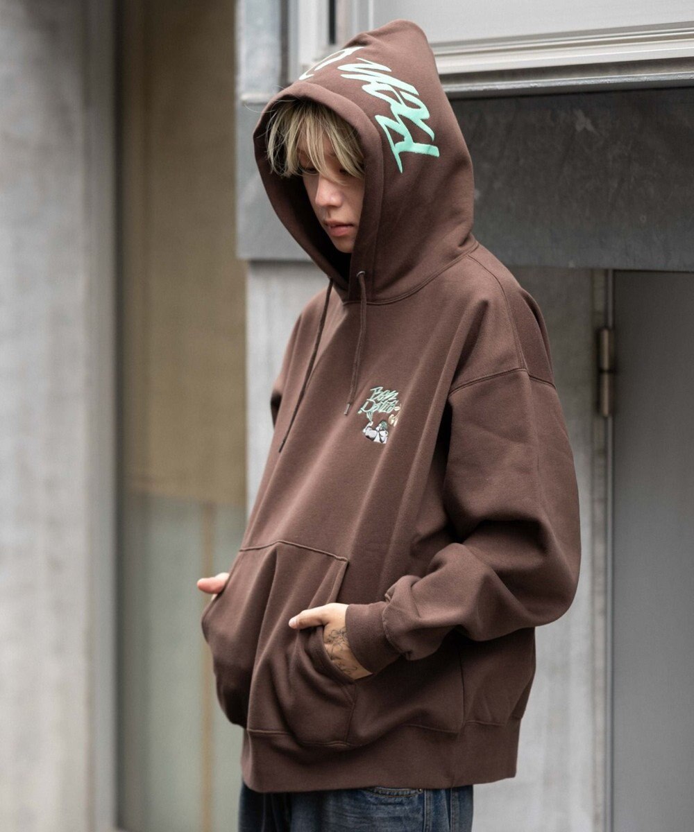 WEGO 【ユニセックス着用ITEM】別注BENDAVISグラフィックプルパーカー 