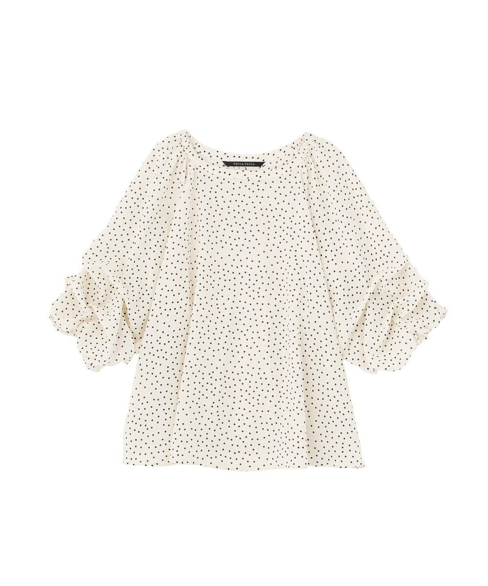 YECCA VECCA ホイップスリーブブラウス 