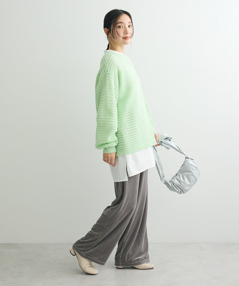 Green Parks メッシュニットチュニック 