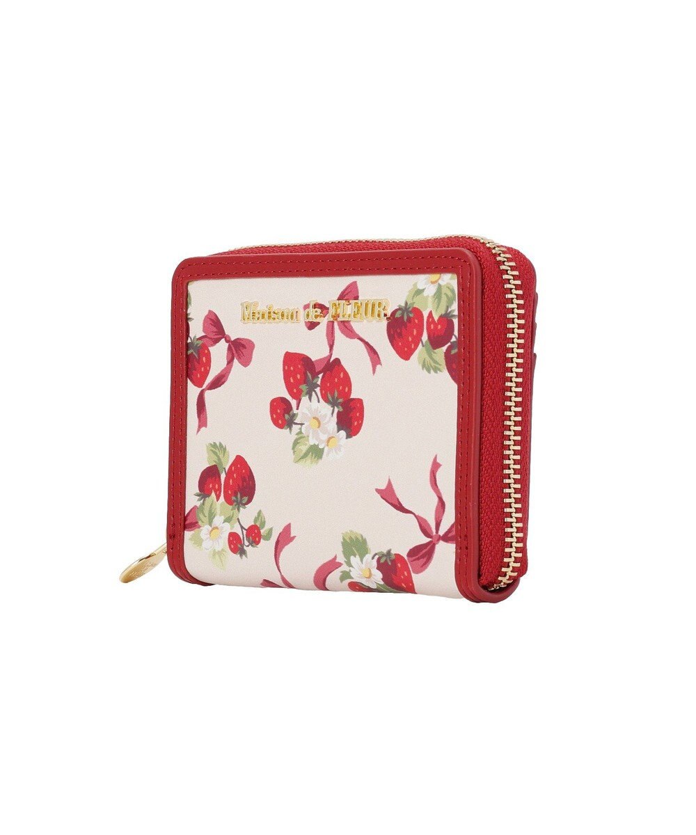 Maison de FLEUR いちご柄フラグメントケース 
