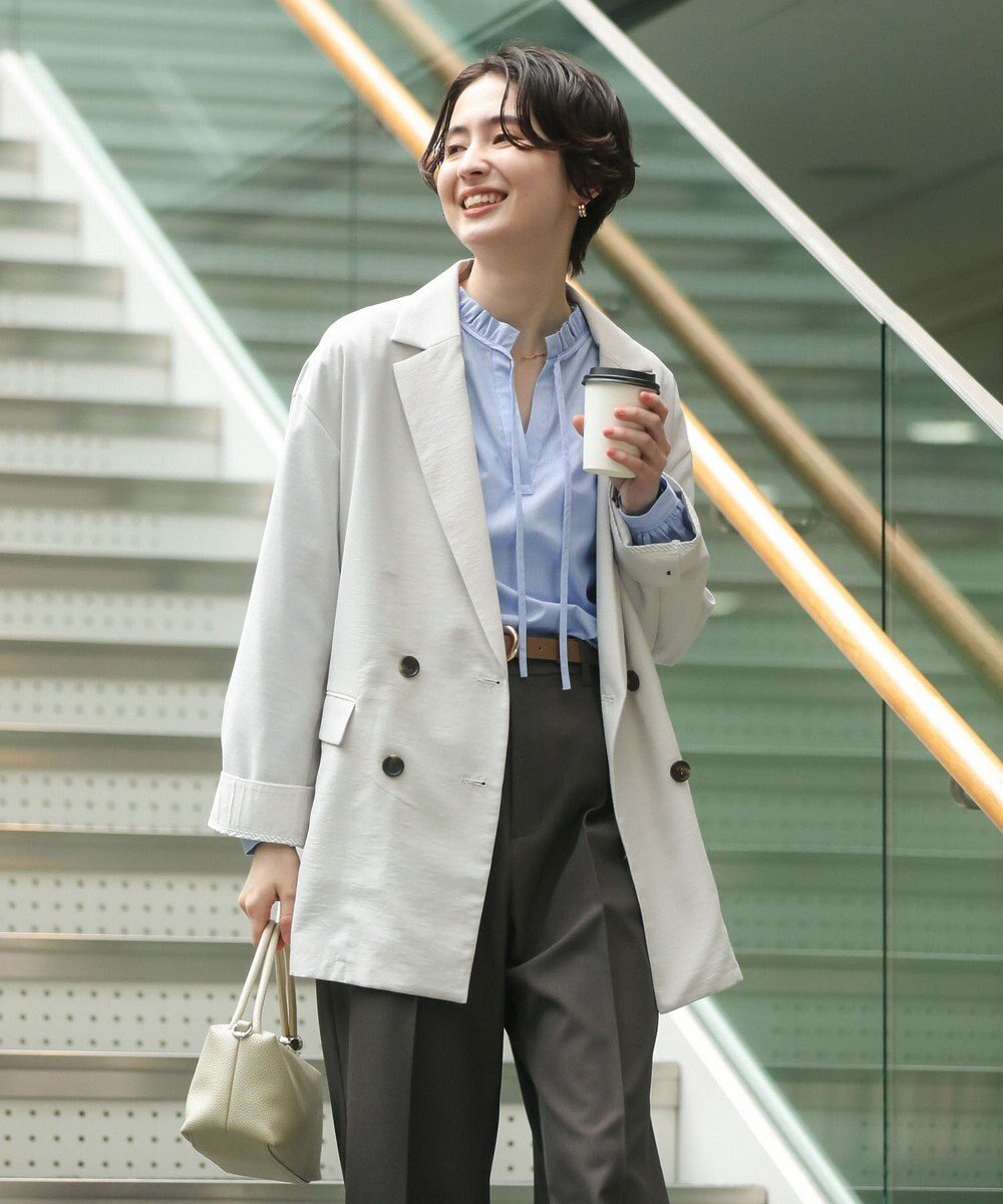 Green Parks オーバーサイズＷ釦ライトジャケット 