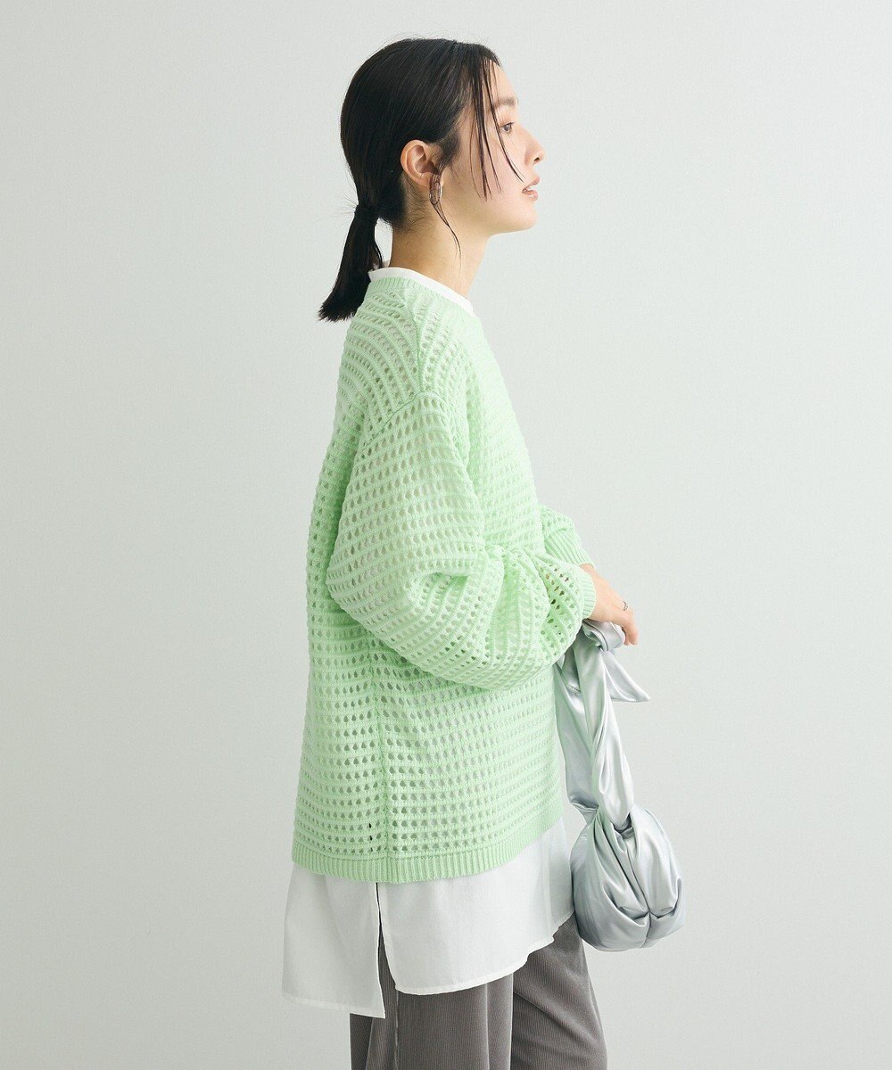 Green Parks メッシュニットチュニック 