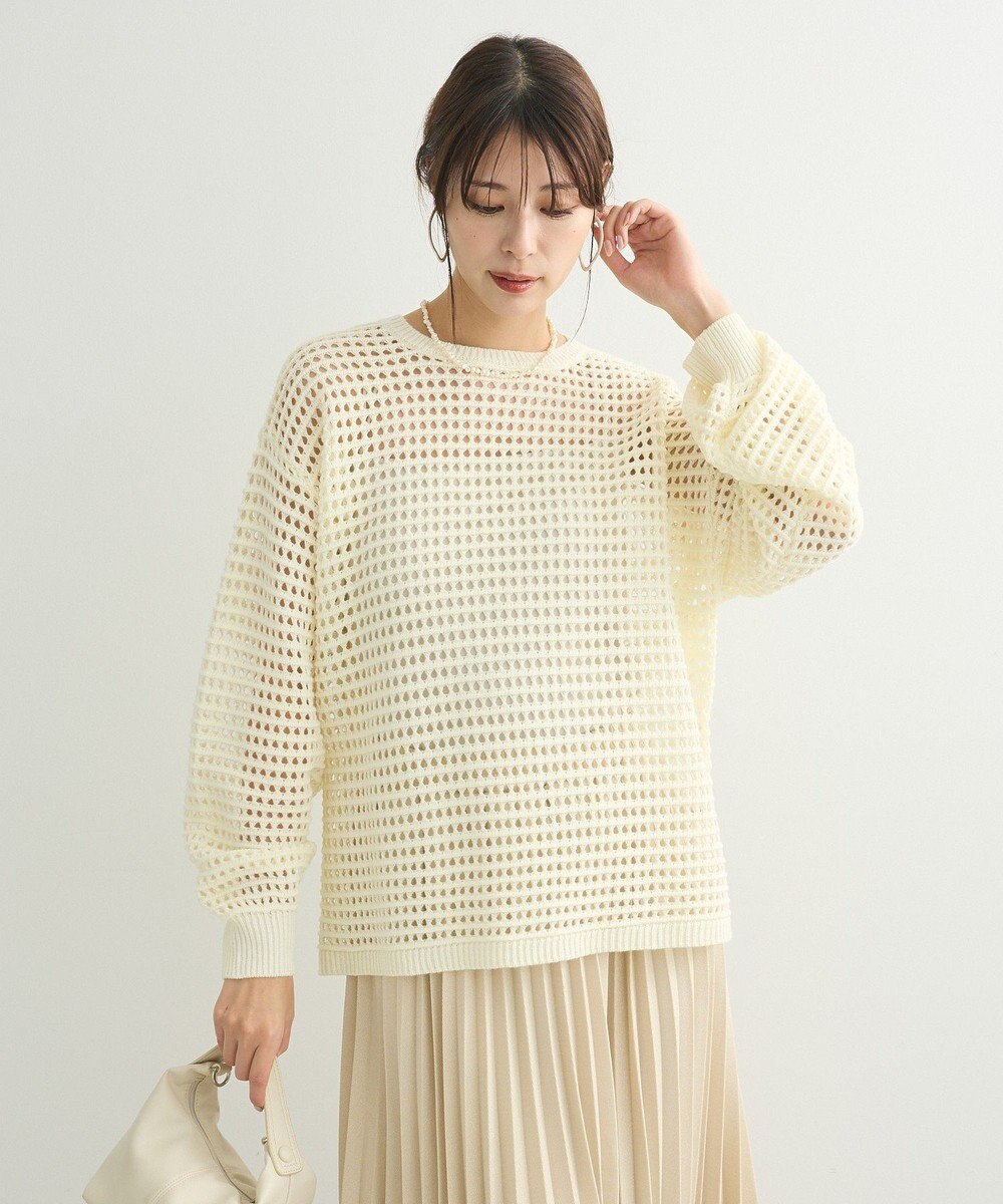 Green Parks メッシュニットチュニック 