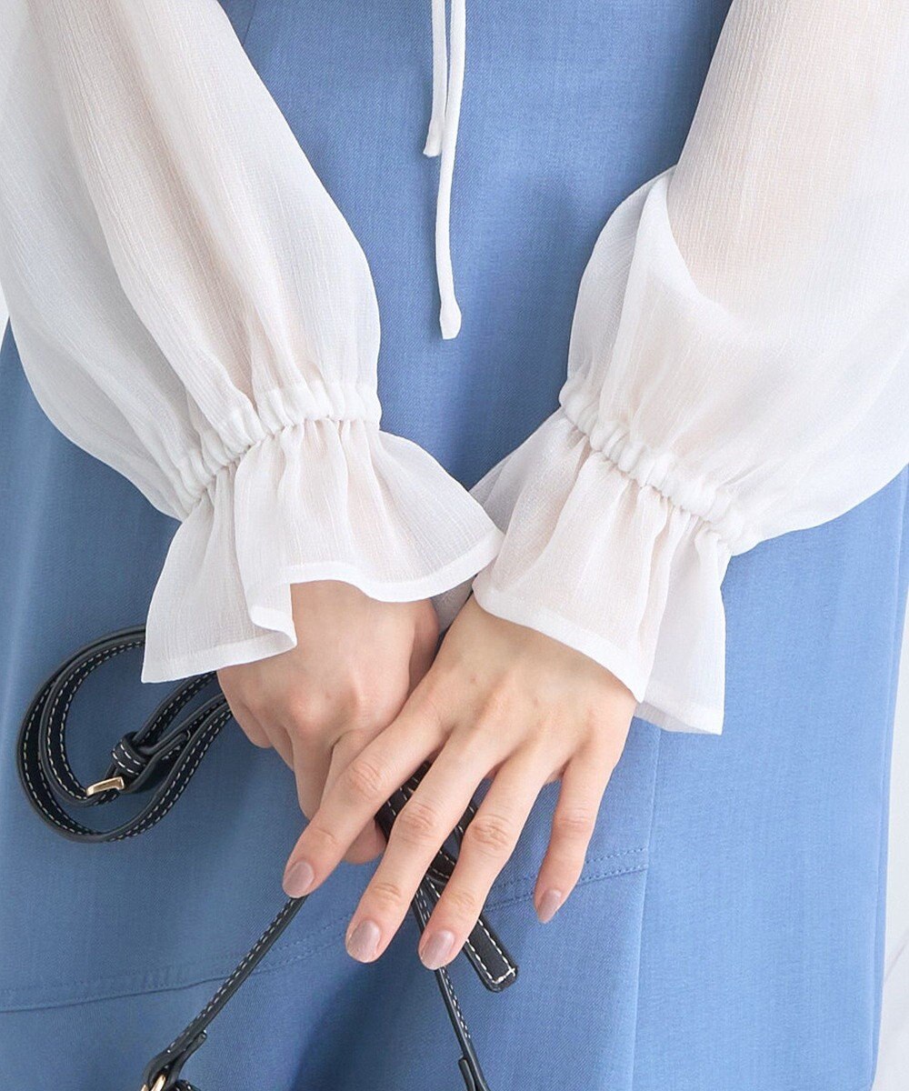 earth music&ecology シアーラッフルショートボレロ 