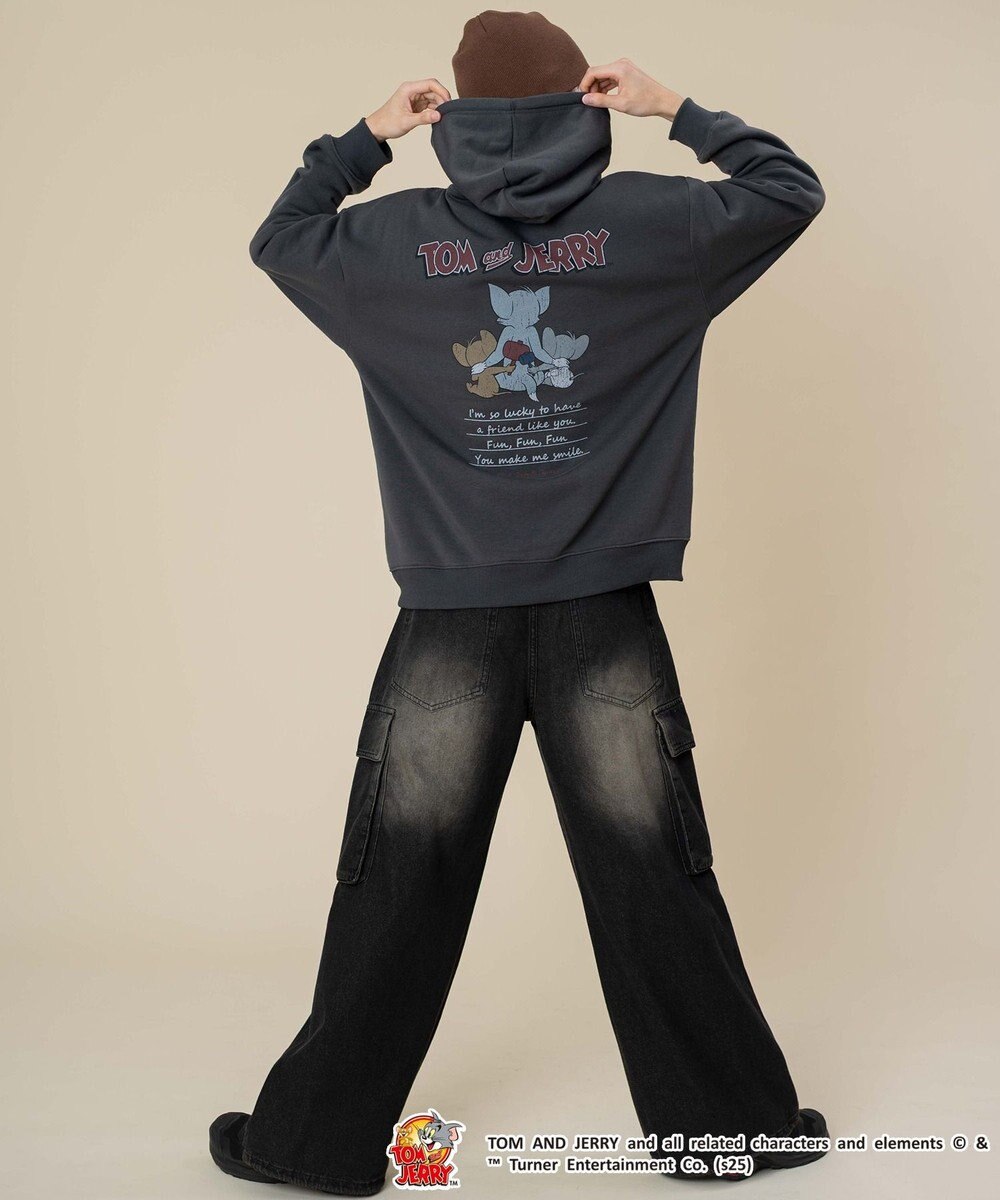 WEGO 【ユニセックス着用ITEM/25年秋冬新作】TOMandJERRYグラフィックプルオーバー 