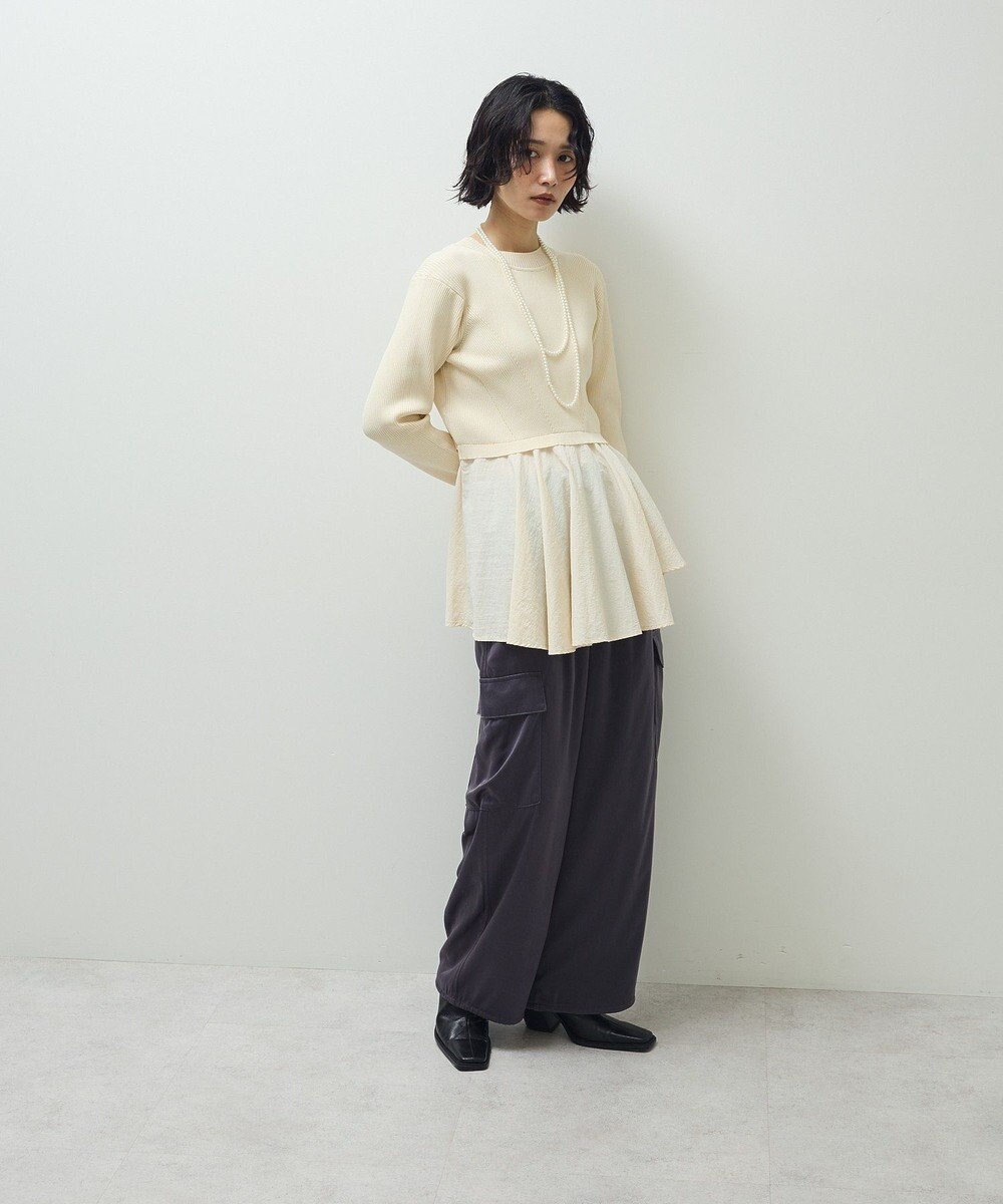 Green Parks サテンカーゴパンツ 