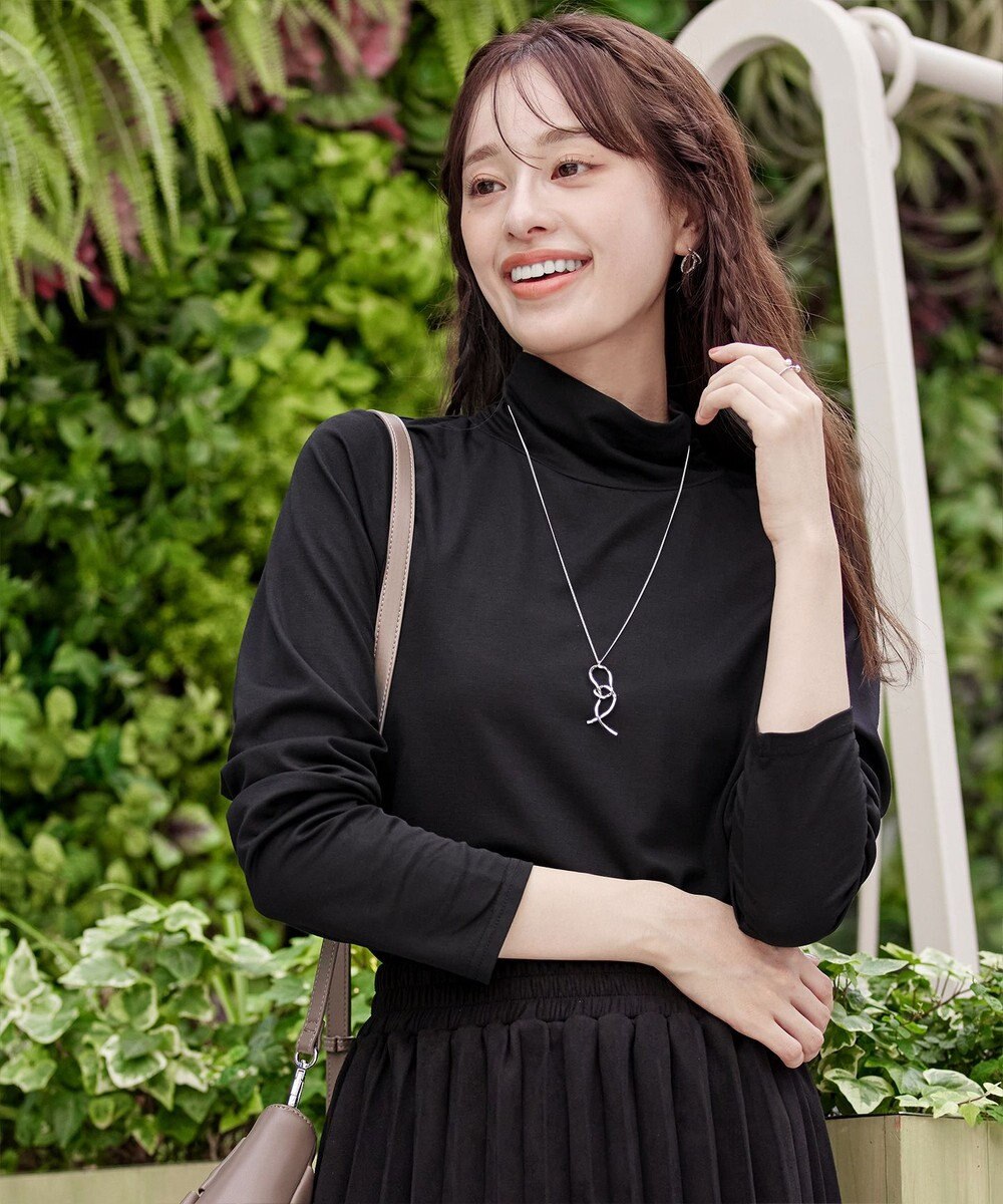 Tiaclasse 【安田美沙子さん着用・選べる4type】ハイネックカットソートップス 