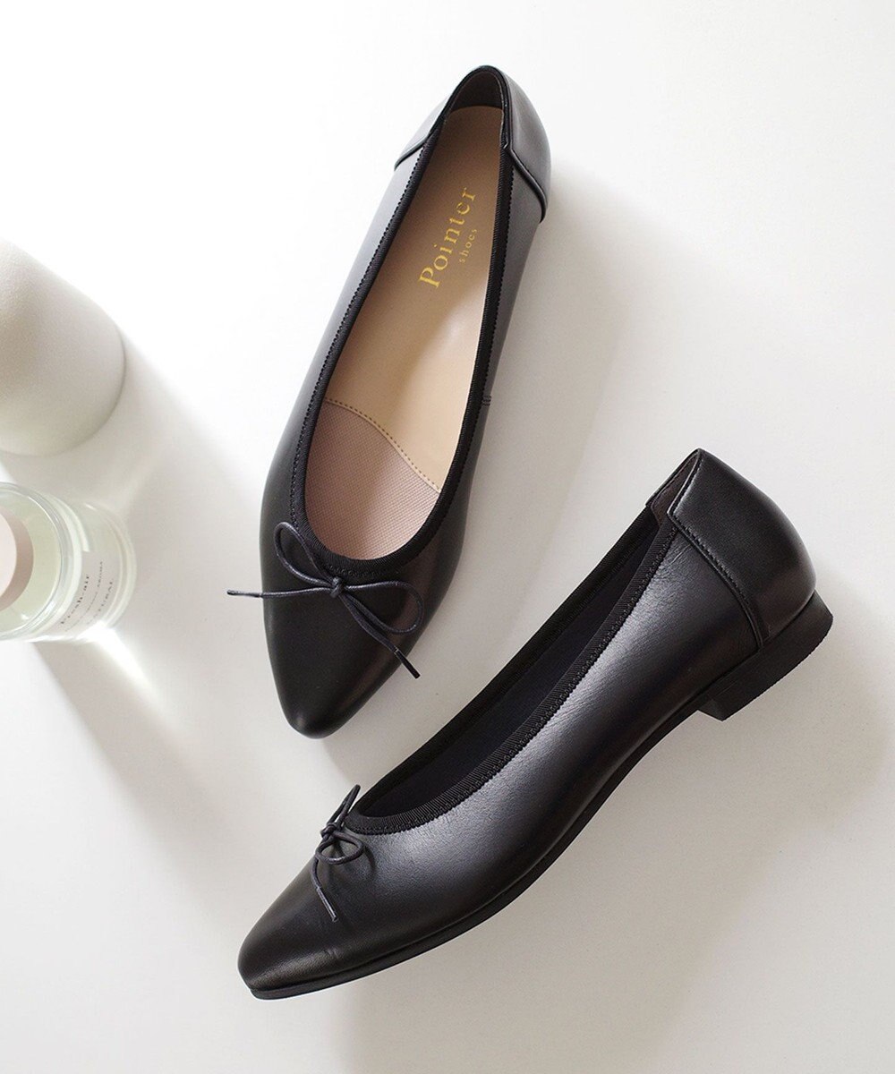 Pointer 日本製 本革大人女子のバレエシューズ 