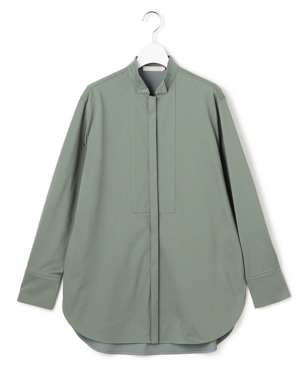 ICB L 【洗える】 ブラウスライクジャージー ロングカットソー 