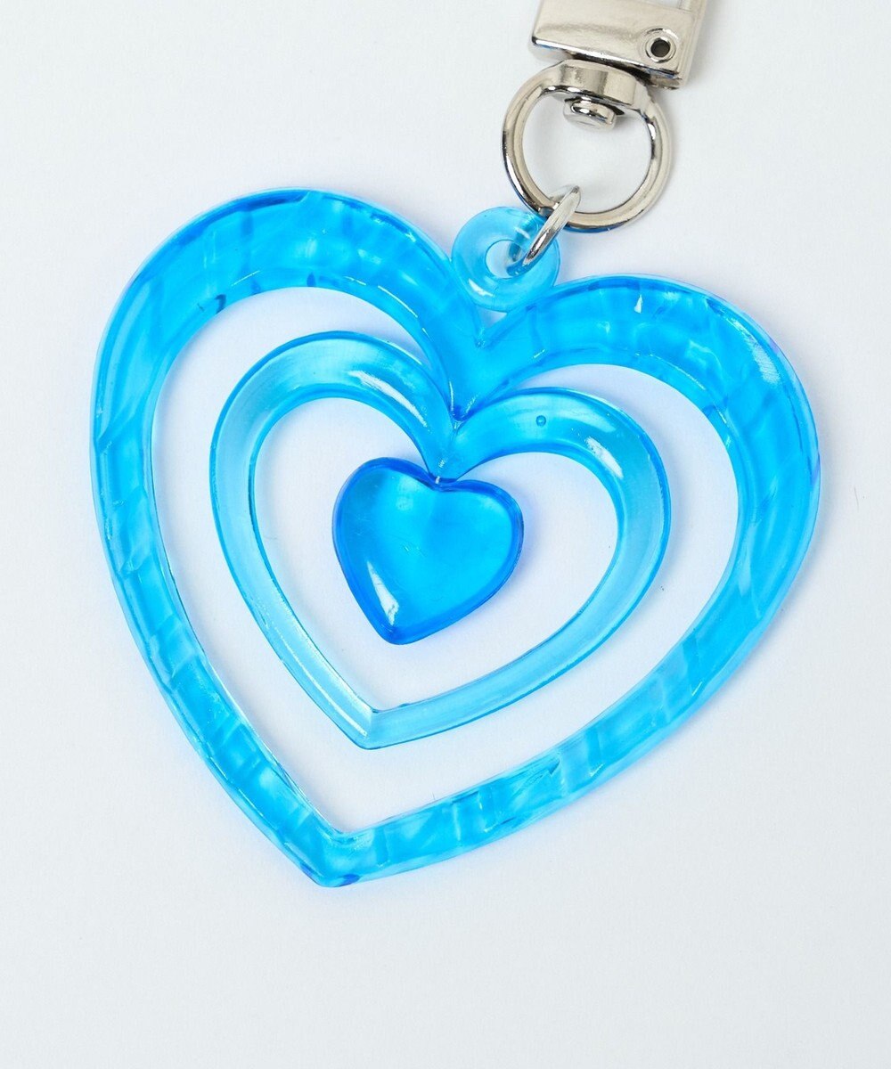 WEGO カラフルクリアハートミニキーホルダー 