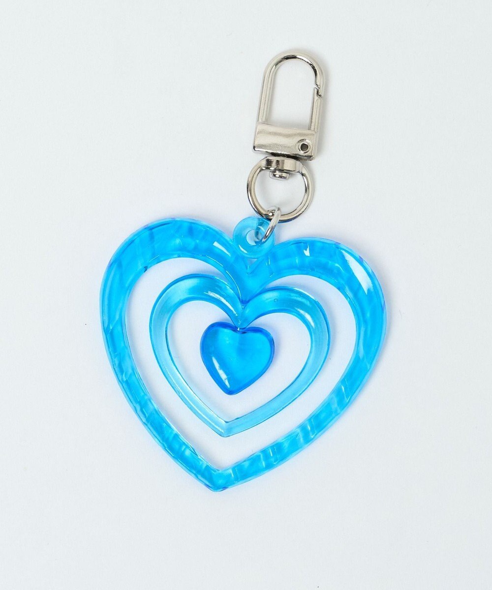 WEGO カラフルクリアハートミニキーホルダー 