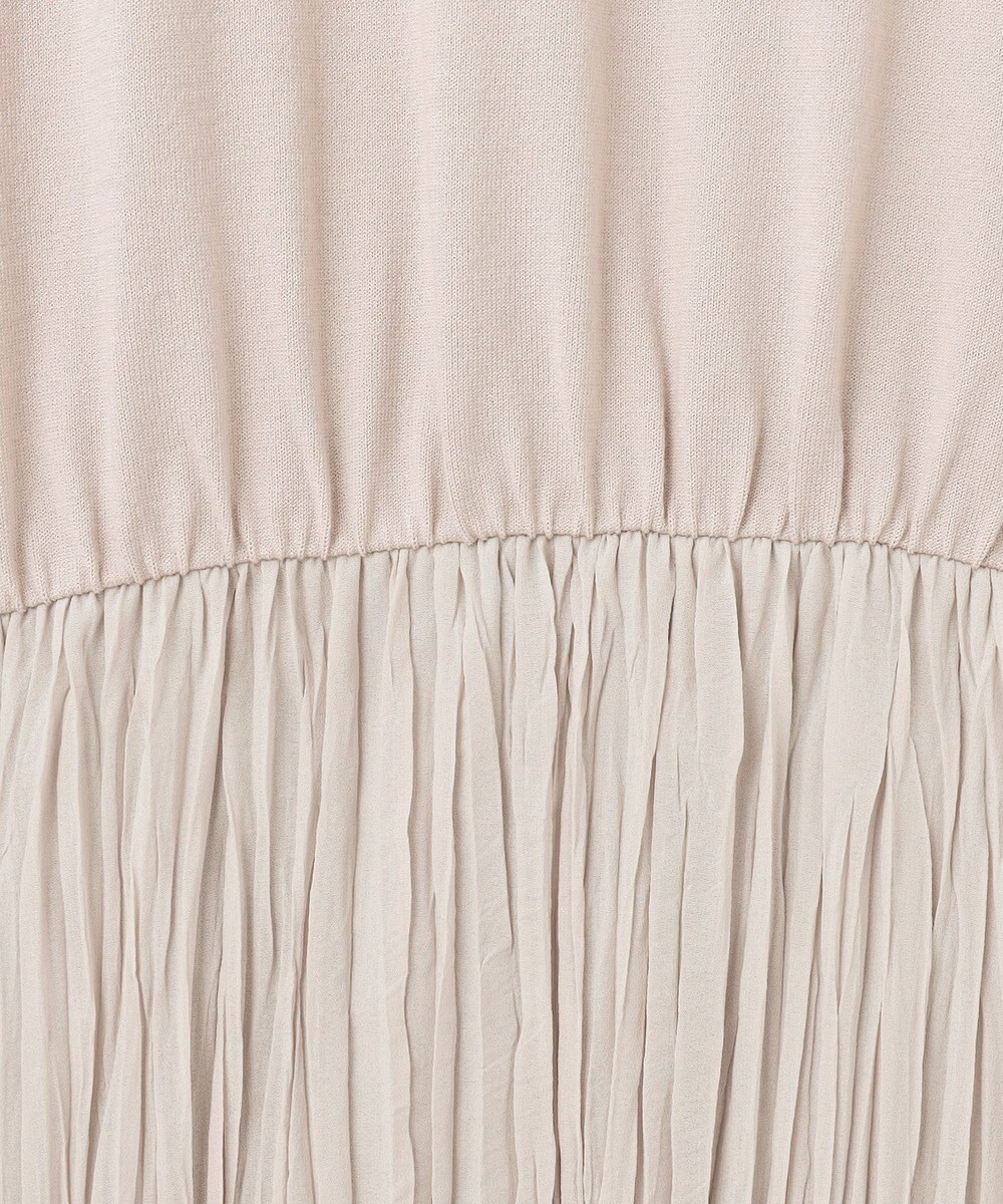 自由区 L 【カタログ掲載・洗える】ジョーゼットプリーツコンビ ワンピース 