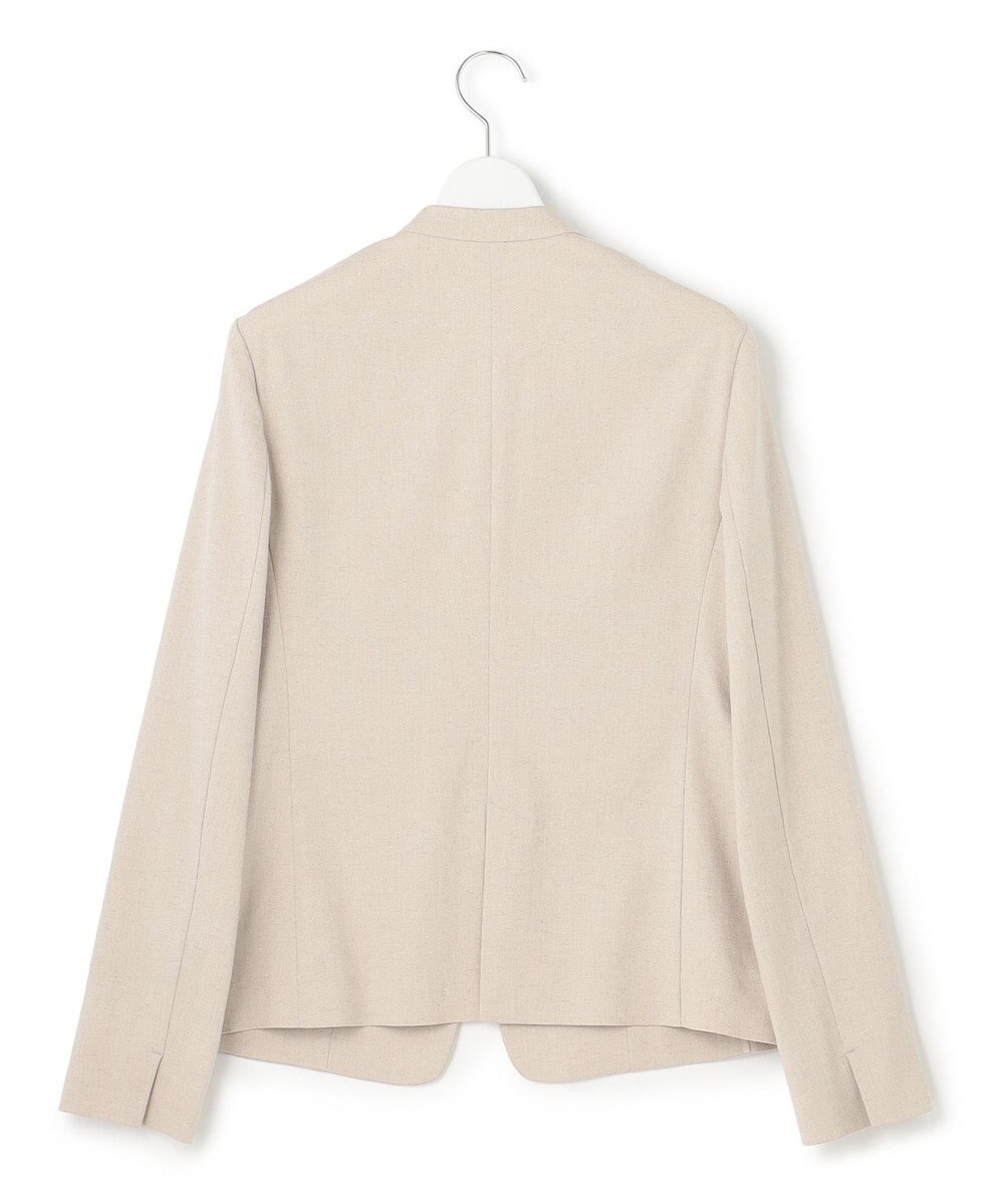 23区 【セットアップ対応/洗える】アイアスマットストレッチ ノーカラー ジャケット 