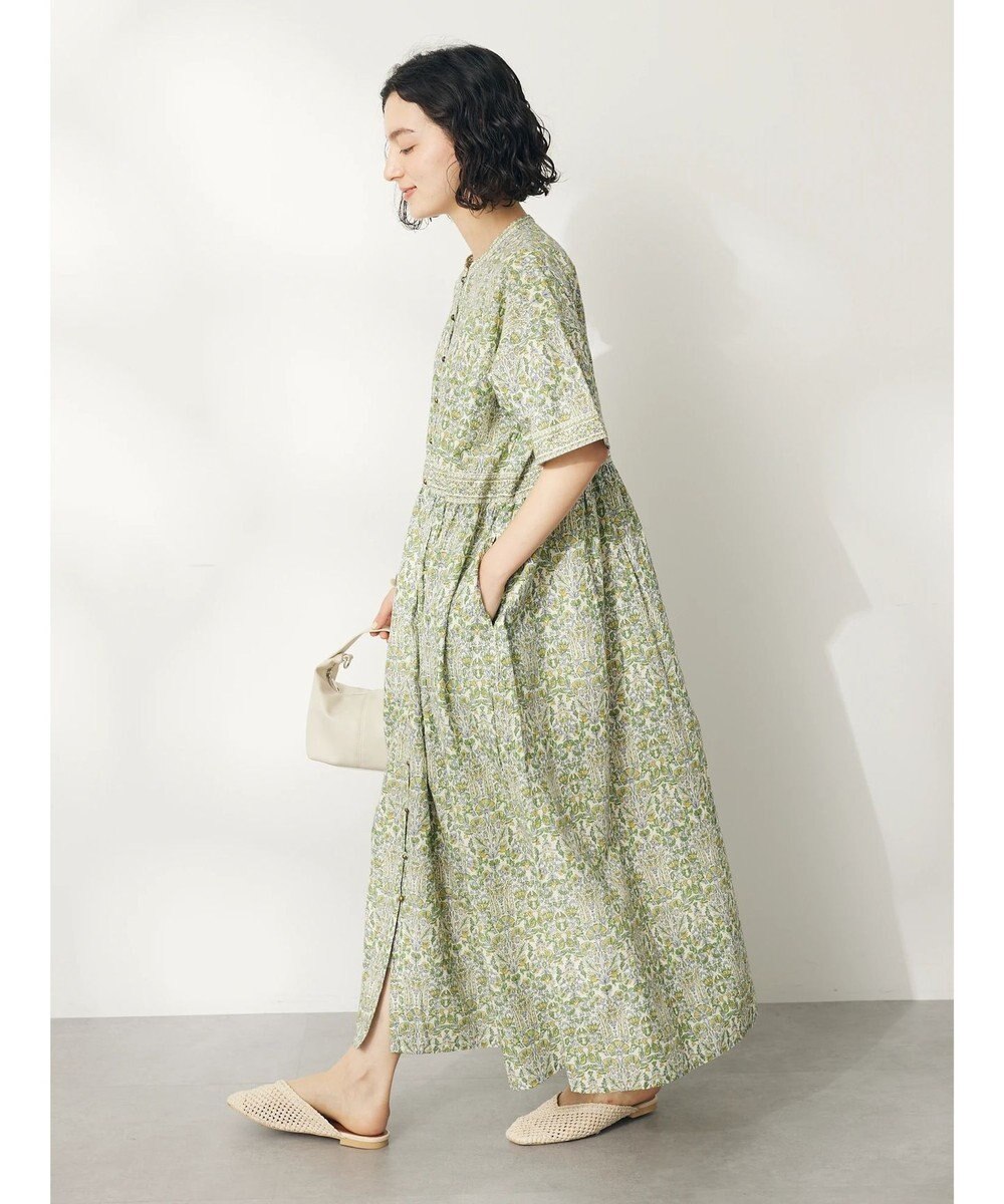 CRAFT STANDARD BOUTIQUE インド綿アラベスク柄ワンピース 