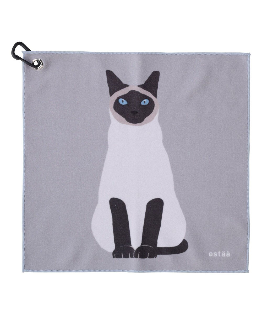 MOONBAT 【WEB限定】エスタ (estaa) くっつきタオル　ねこ 