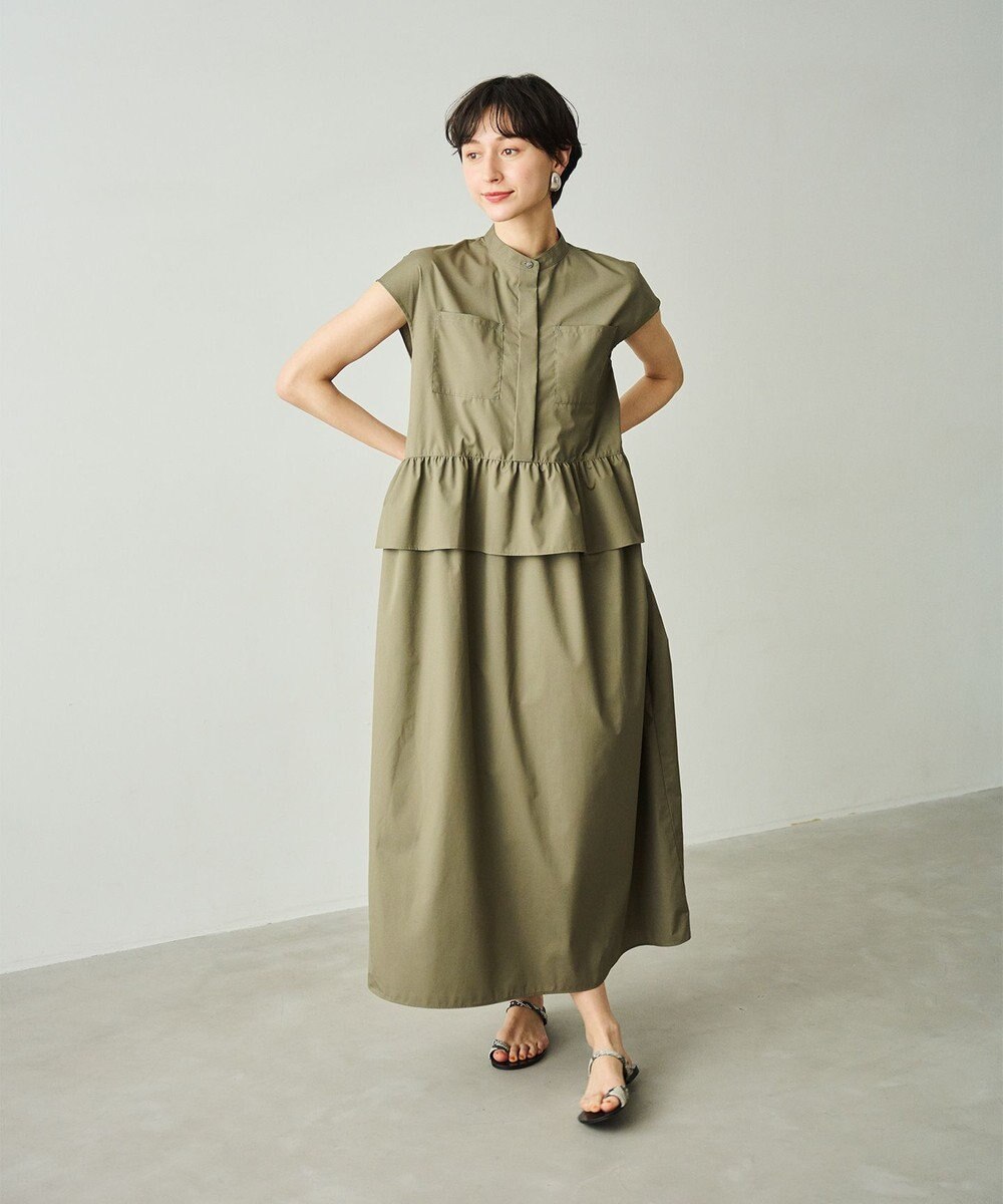 #Newans 【洗える】ラウンドフリルワンピース 