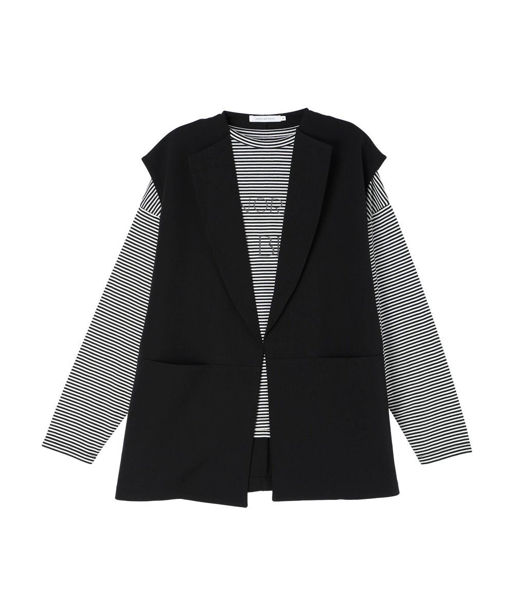 AMERICAN HOLIC ＳＥＴ　ベスト＋ロゴカットプルオーバー 