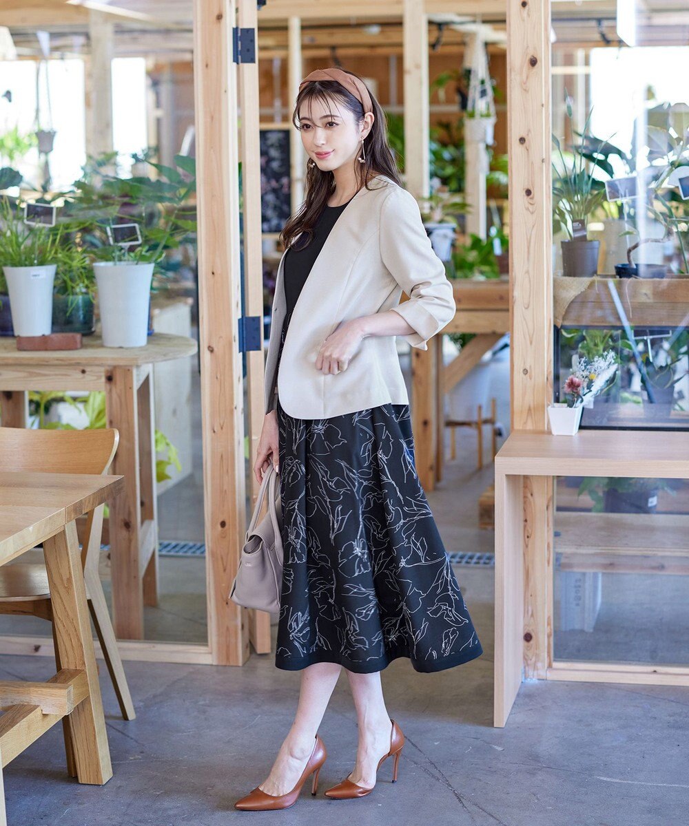 Tiaclasse 【吸水速乾・接触冷感・UVケア・防シワ・洗える】カチオンカラーレスジャケット 