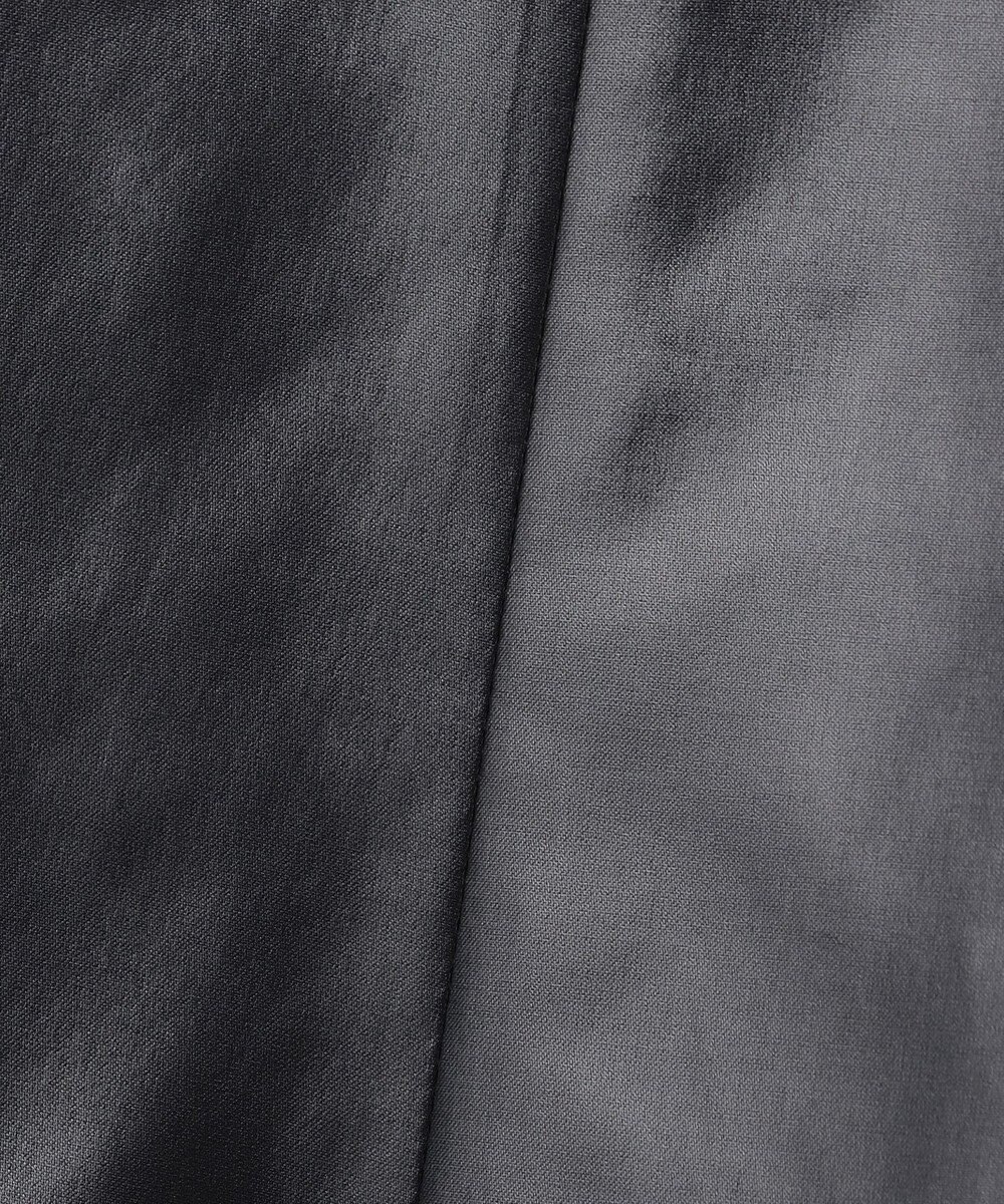 ICB L 【洗える】サテンワックスヴィンテージ フレアスカート 