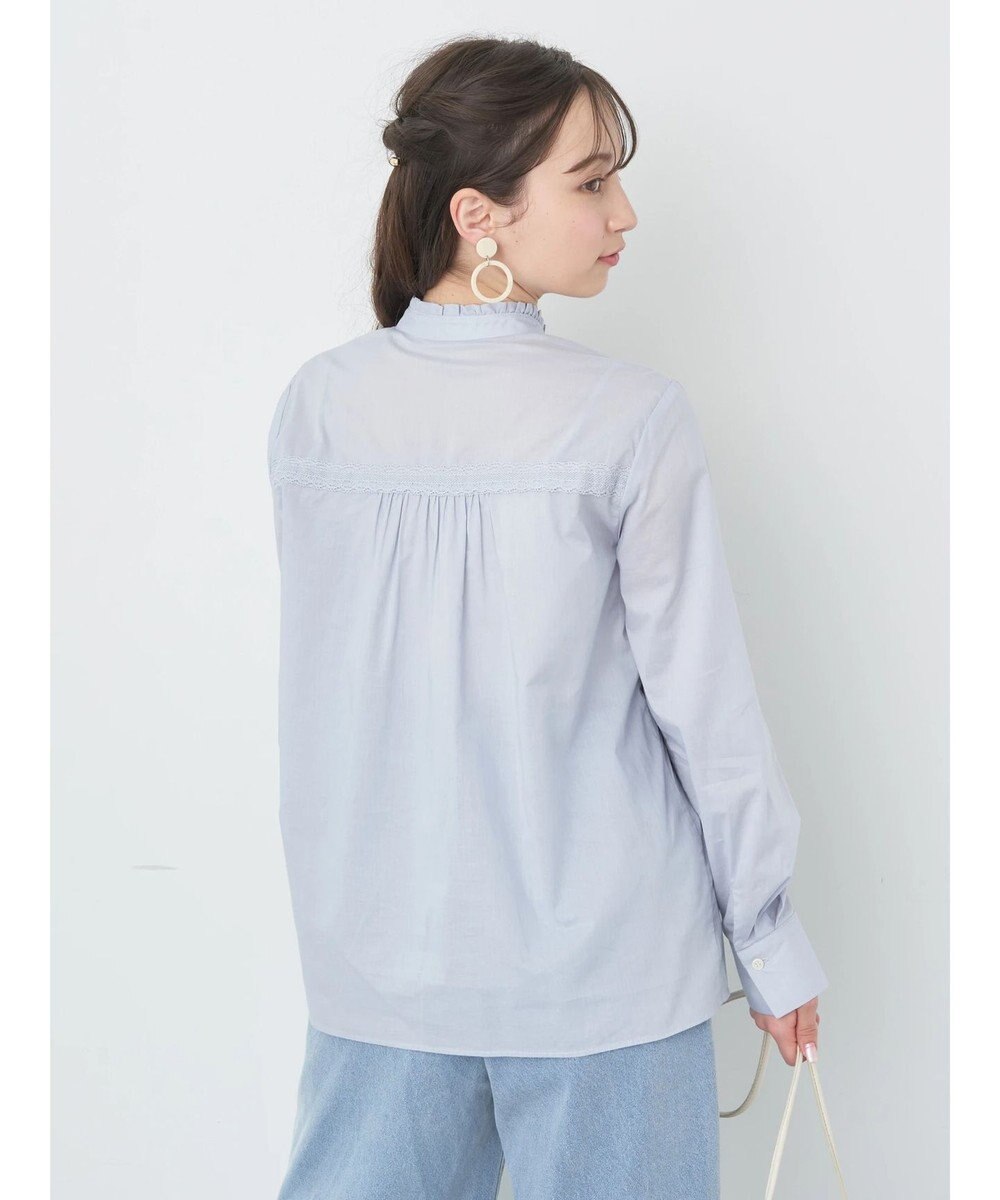 earth music&ecology ピンタックレースブラウス 