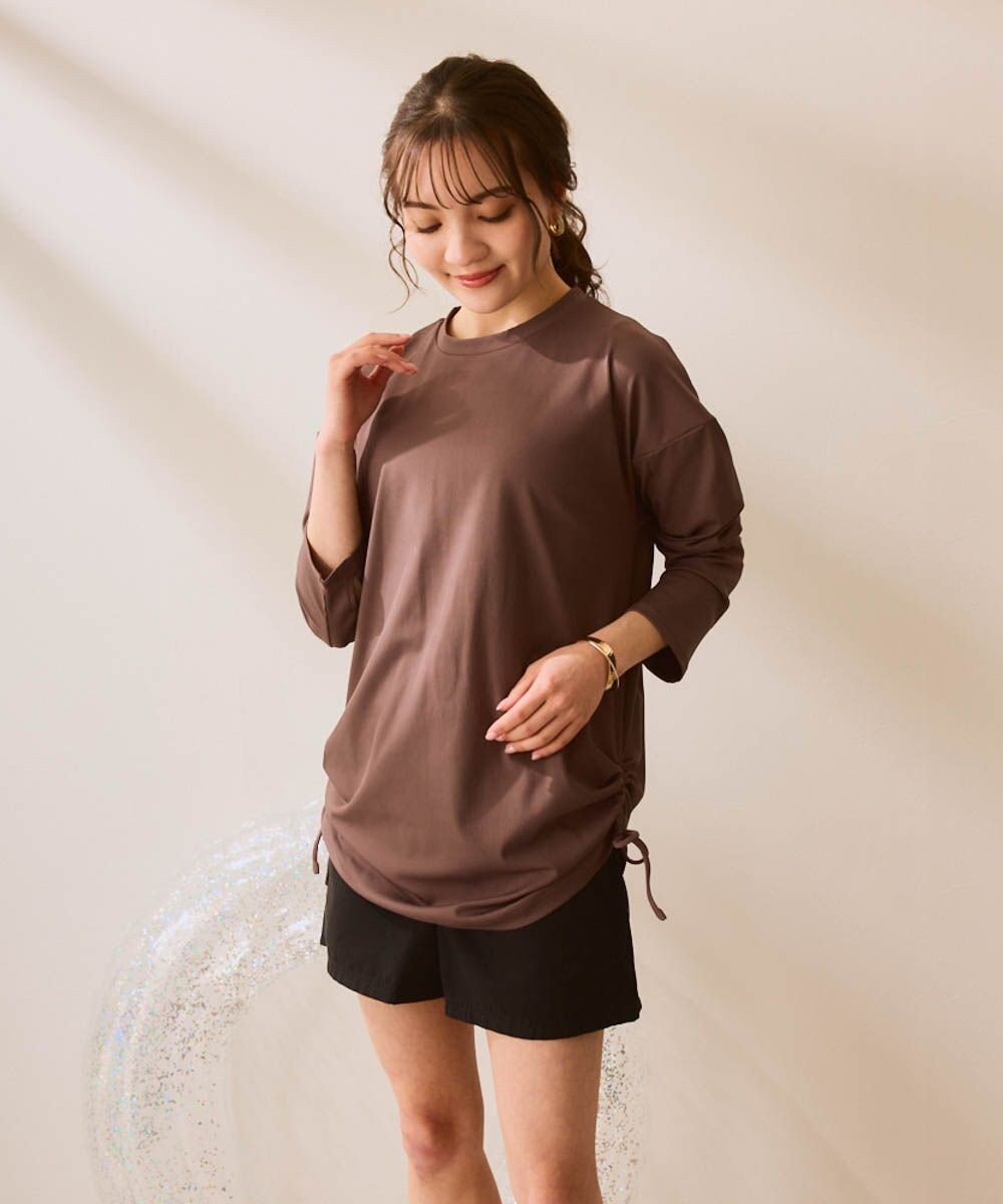 OP／FILA 【Ocean Pacific】ドロストデザインラッシュガード 