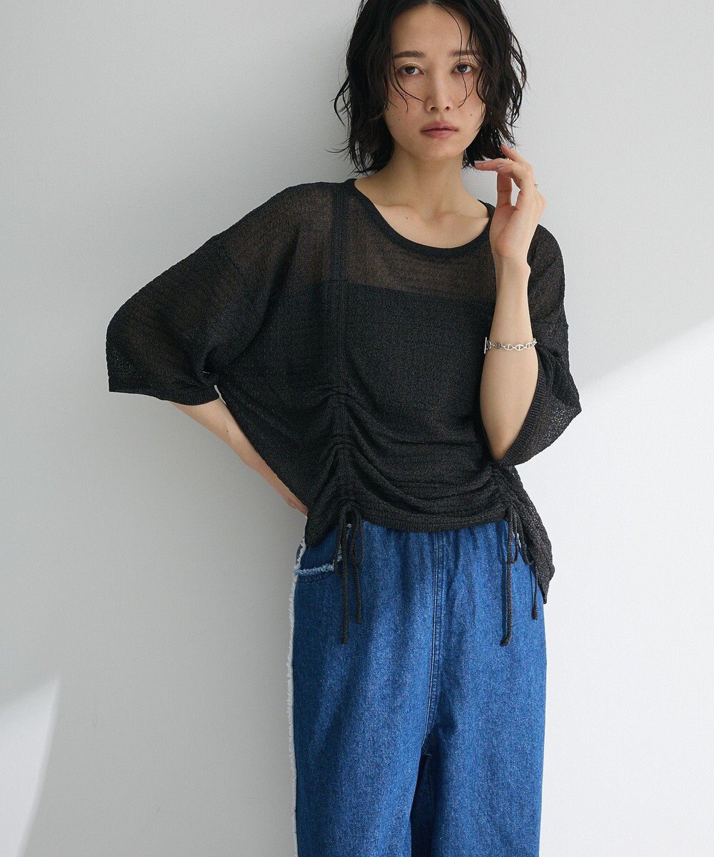 Green Parks ・ＥＬＥＮＣＡＲＥ　ＤＵＥ　シャーリングシアーニット 
