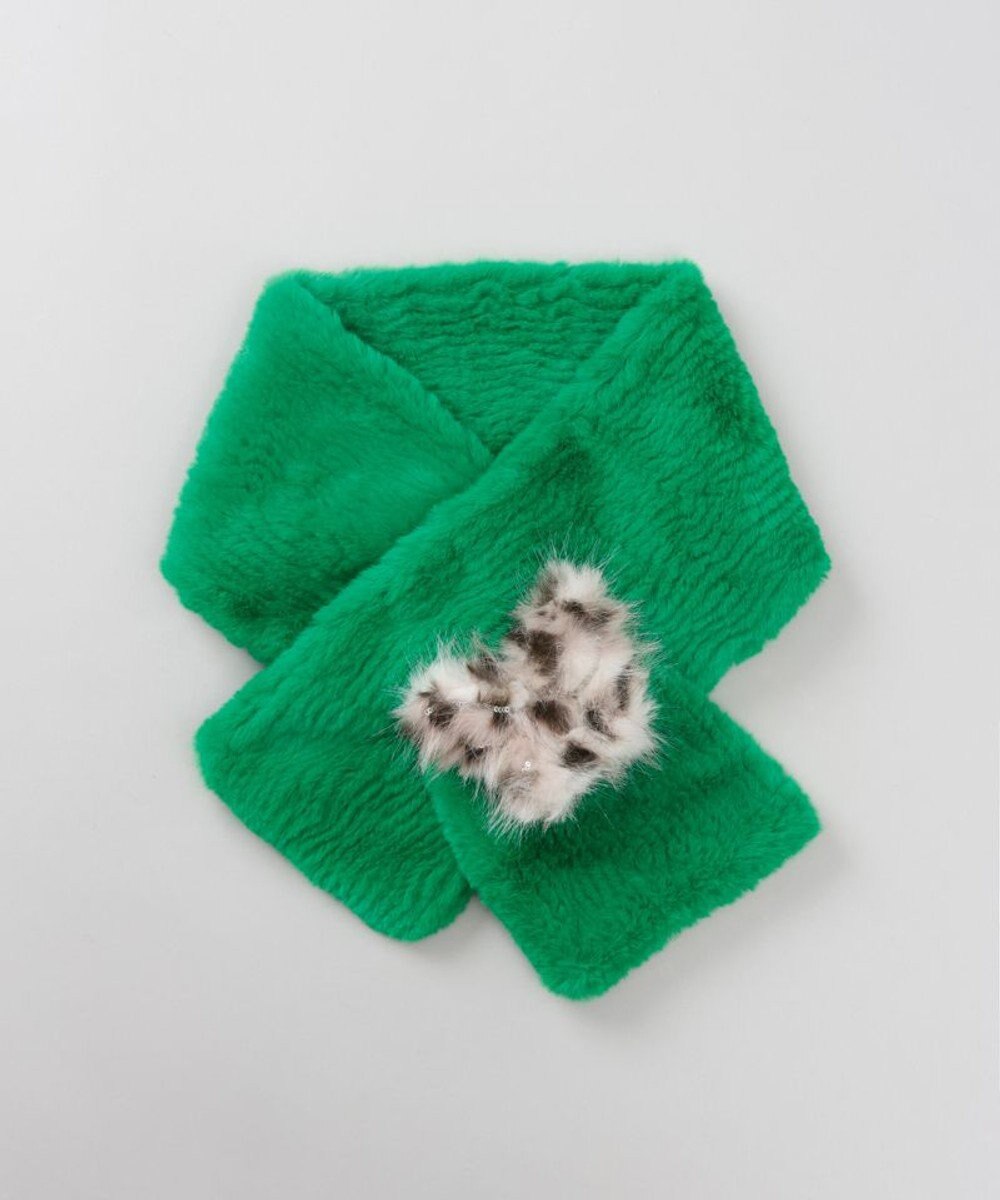 AURORA 【 ANNA SUI（アナ スイ）】バタフライエコファー差込マフラー(WASH) 