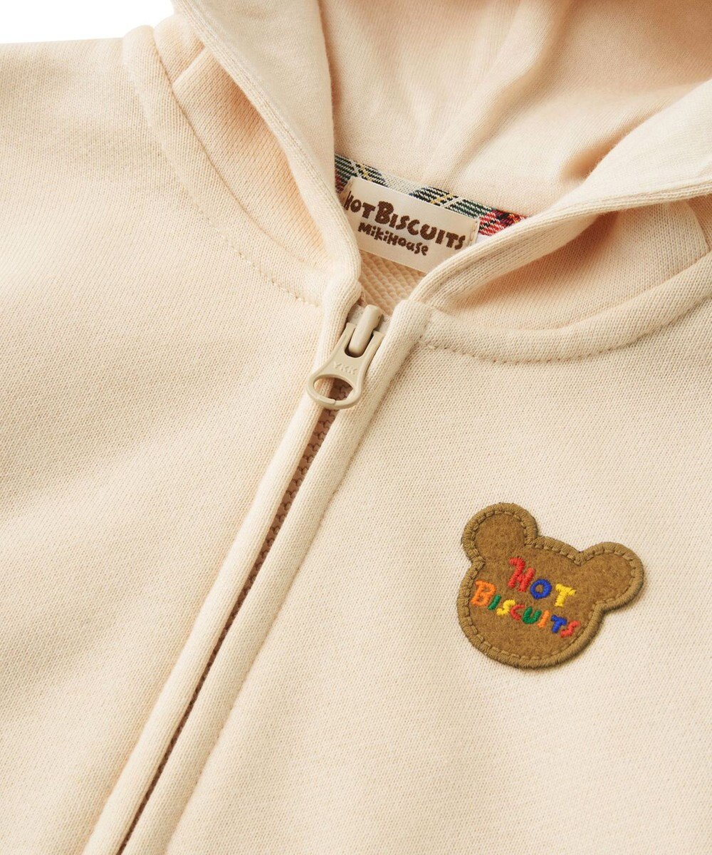 MIKI HOUSE HOT BISCUITS 【80-120cm】 顔ドンパーカー 