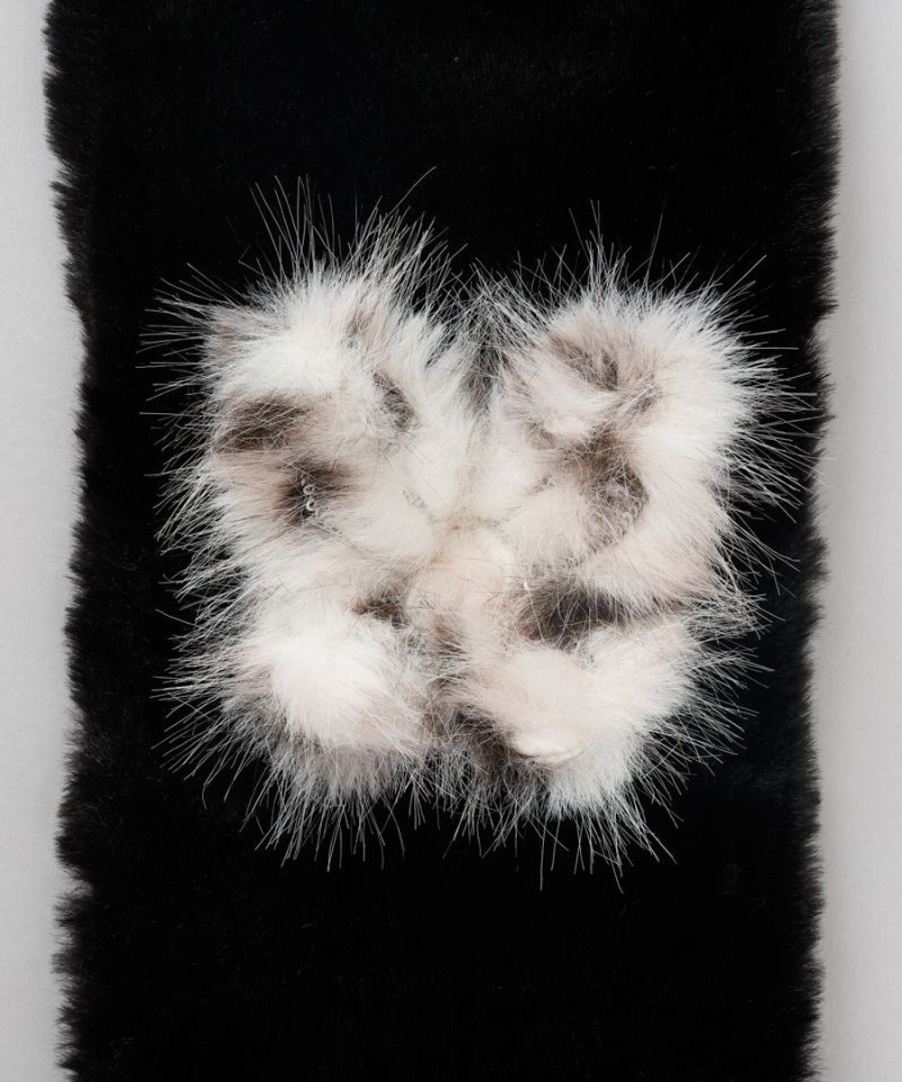 AURORA 【 ANNA SUI（アナ スイ）】バタフライエコファー差込マフラー(WASH) 