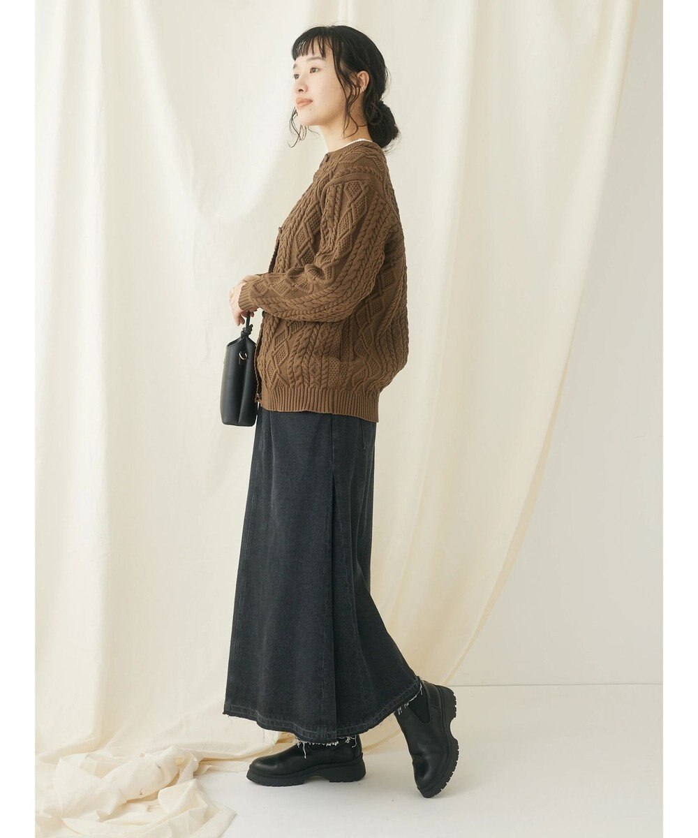 CRAFT STANDARD BOUTIQUE リサイクルポリエステルケーブルカーディガン 