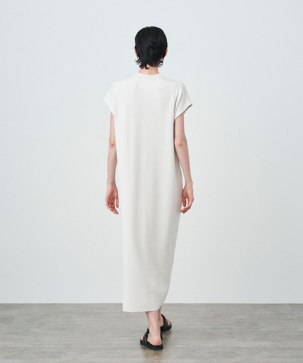 ATON 50/2 NATURAL DYE ORGANIC COTTON | バンドカラードレス 