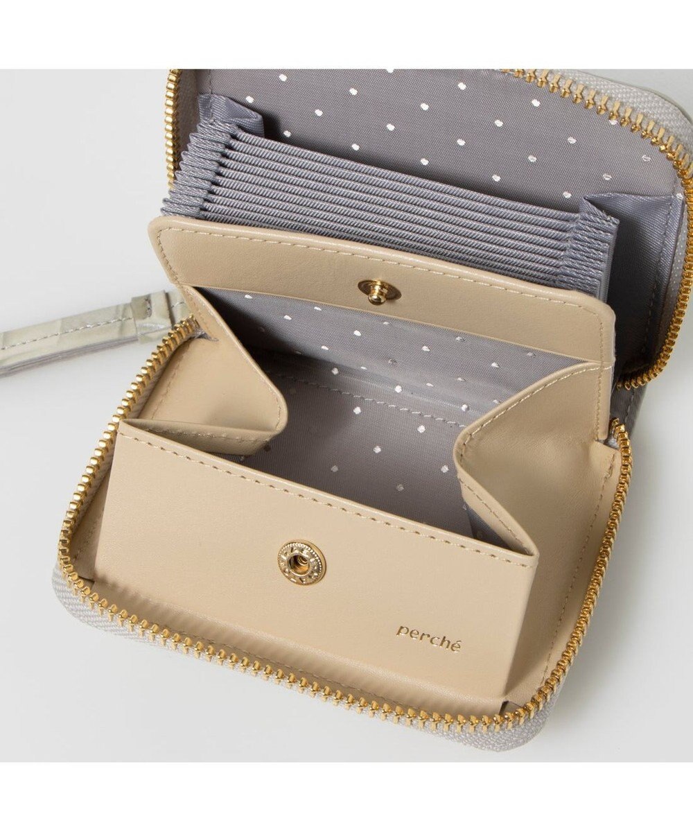 UNBILLION ペルケ perche / クロコエナメル・ジャバラカードウォレット 