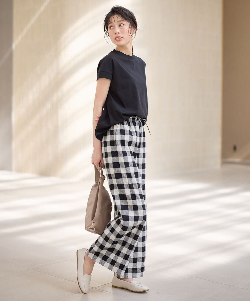 ANY ニットリブフレンチスリーブプルオーバー 