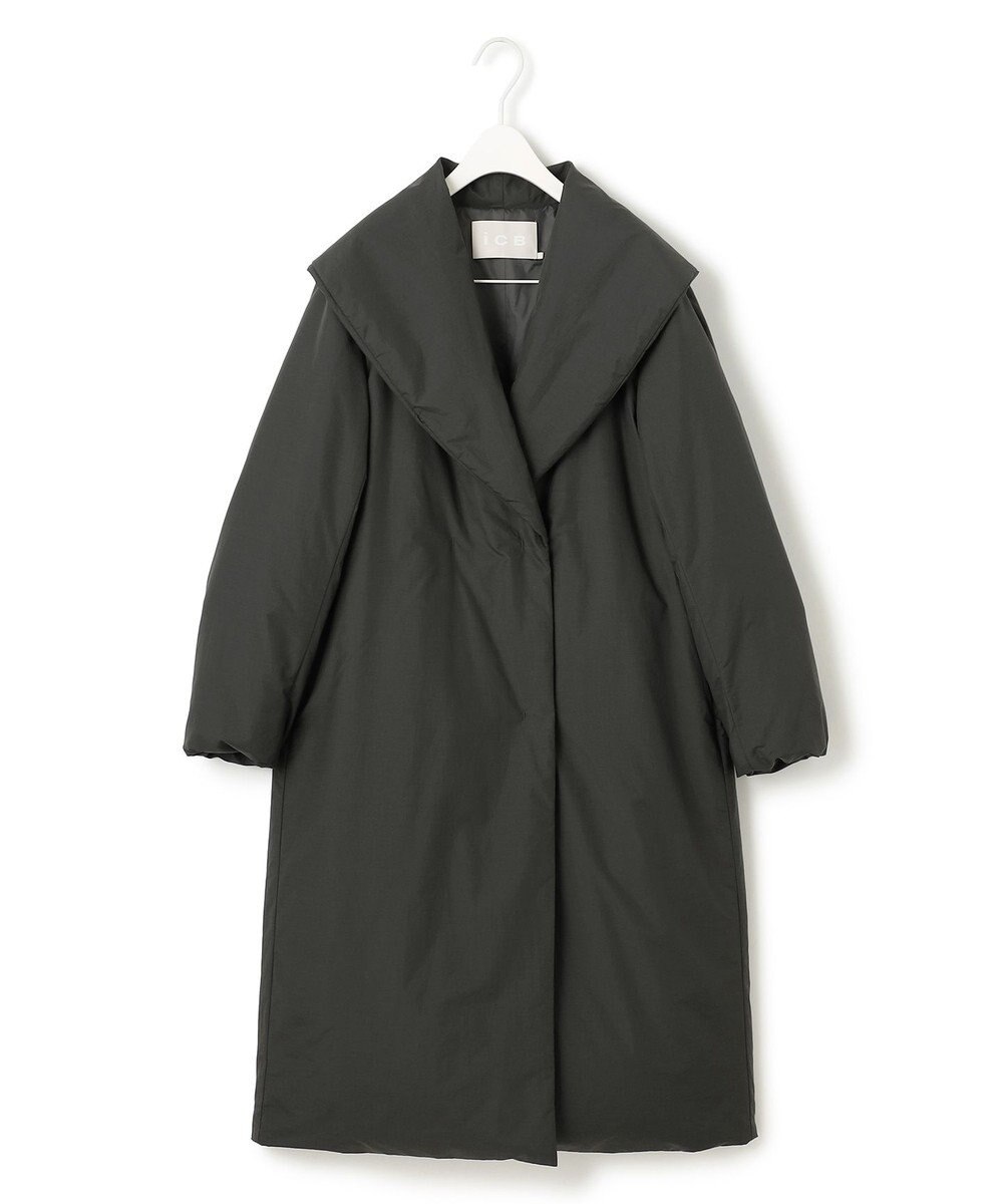 ICB 【撥水加工】ADS ダウン ショールカラーロングコート 