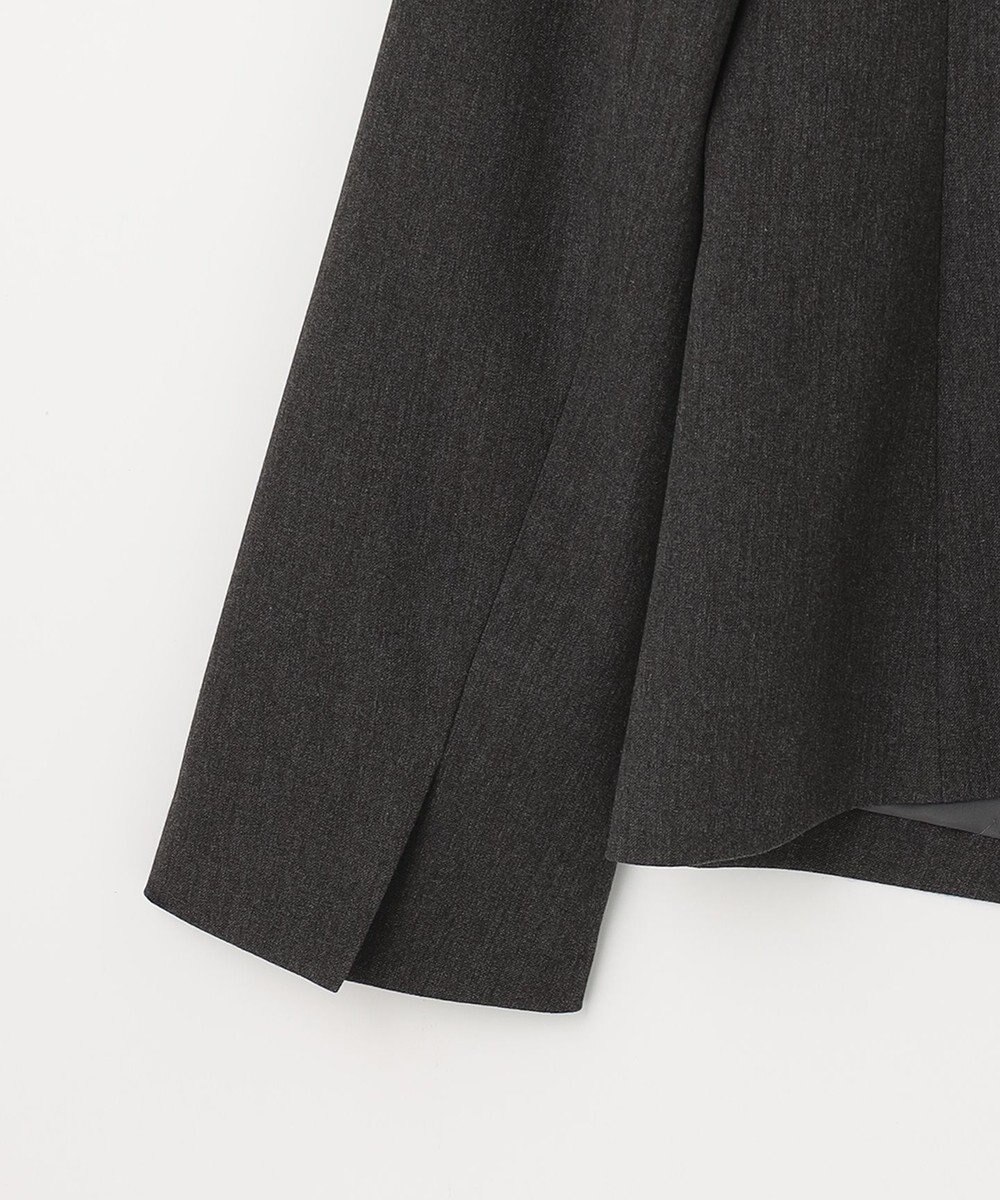 J.PRESS LADIES 【洗える】アルガンシルク ノーカラー ジャケット 