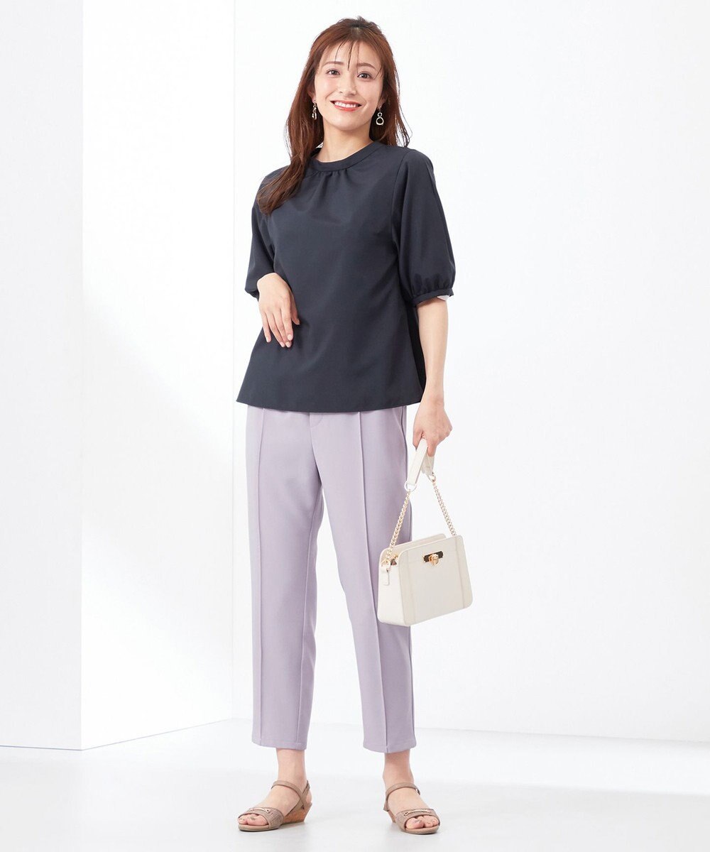 ANY SIS 【洗える】レースパーツタックスリーブ ブラウス 