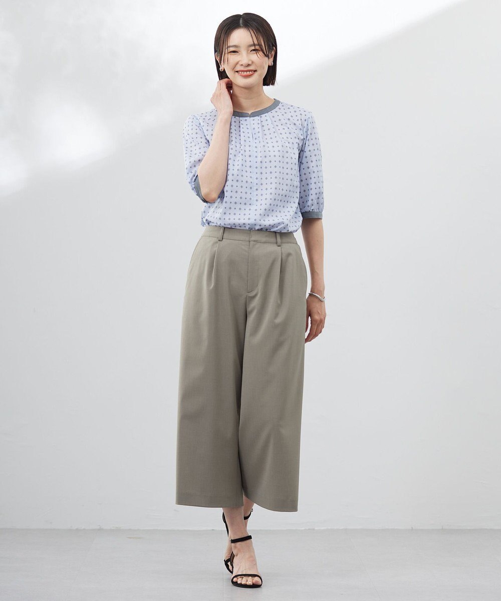 J.PRESS LADIES 【洗える】GORIAN TWILL クロップド パンツ 