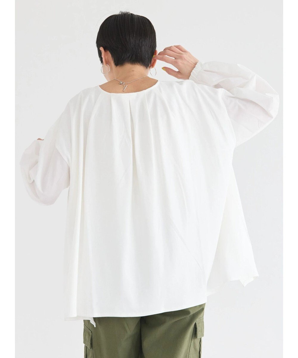 AMERICAN HOLIC 異素材バックタックドッキングプルオーバー 