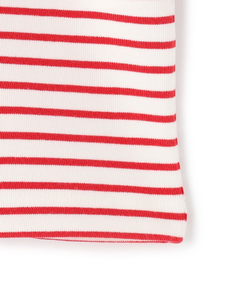 UNFILO ドライタッチリブ バックZIP ボーダートップス 