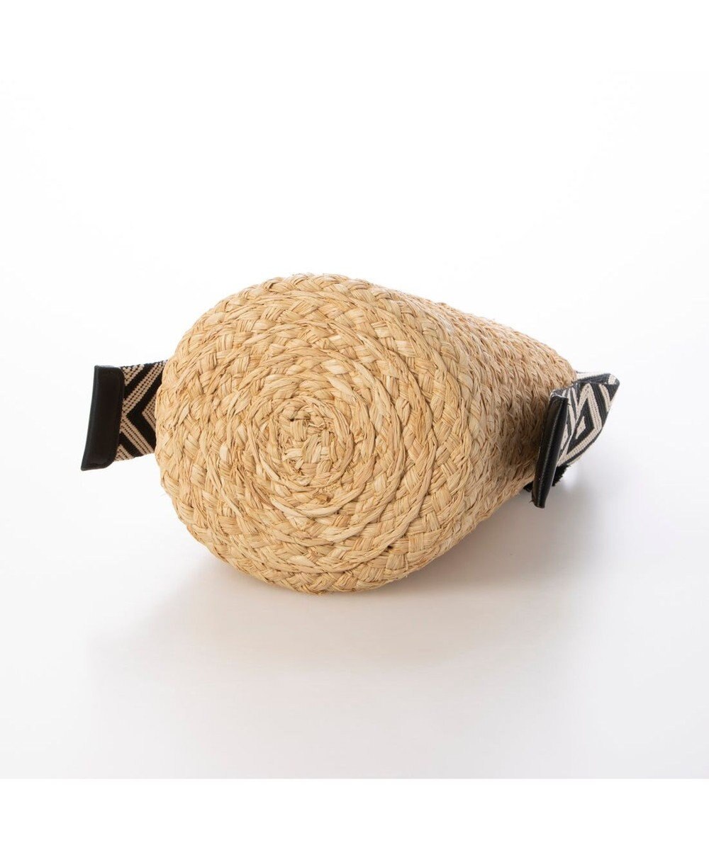 UNBILLION カシュカシュ cachecache / ジャガードテープハンドルラフィアバケツトート 