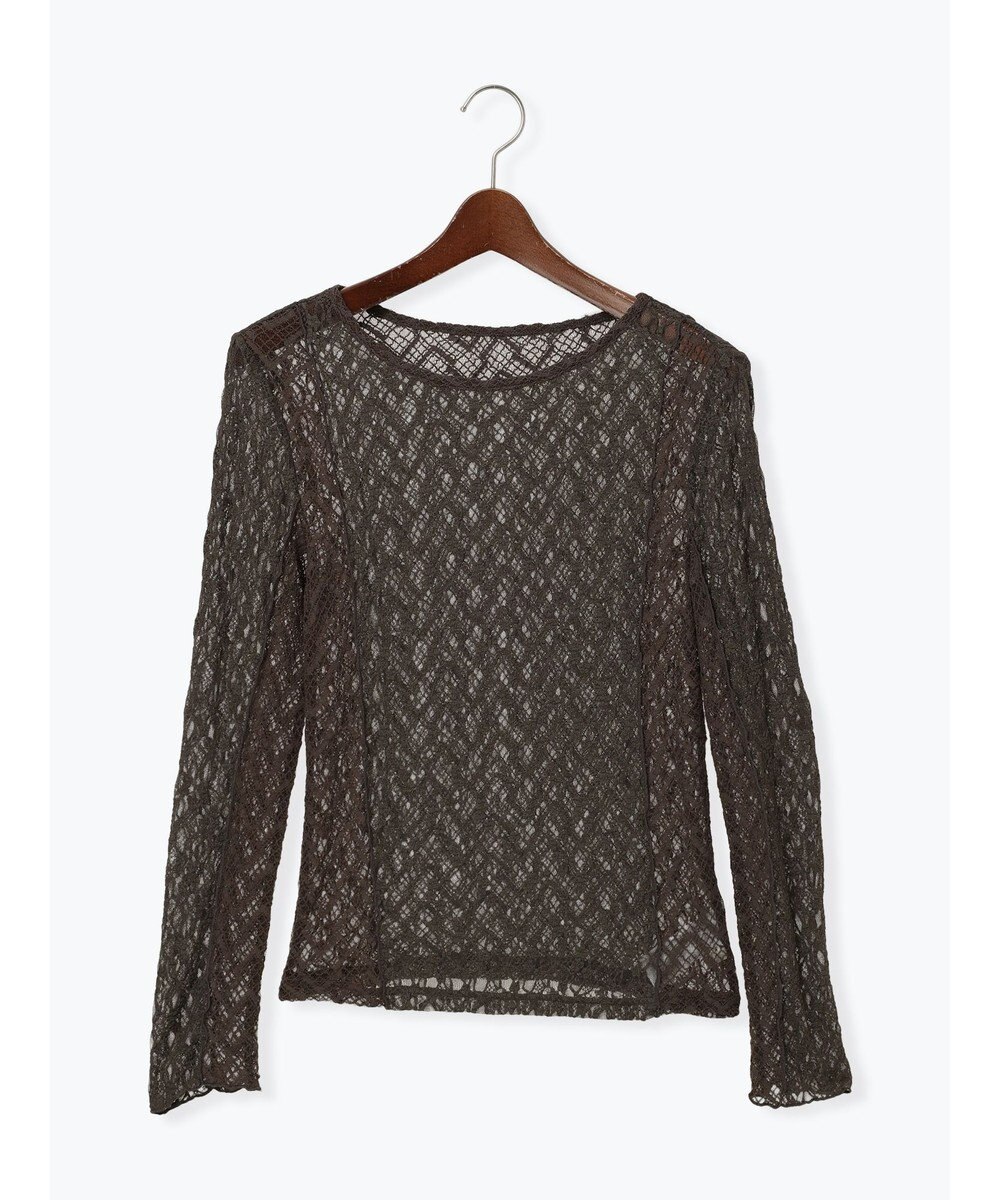 Te chichi パッチワークレースクルーネックTOPS《2025Autumn catalog vol.2 item》 