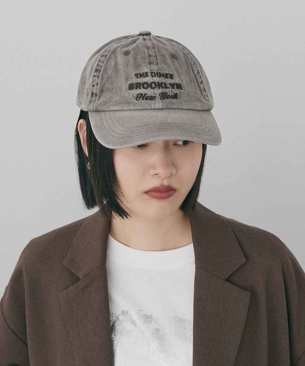 AMERICAN HOLIC 刺繍ロゴピグメントキャップ 