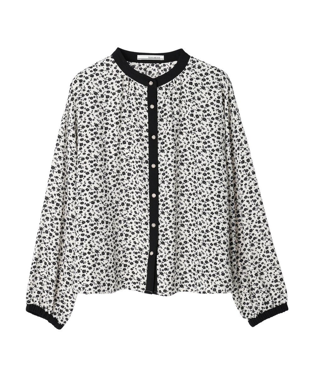 Green Parks ・ＥＬＥＮＣＡＲＥ　ＤＵＥコバナパイピングブラウス 