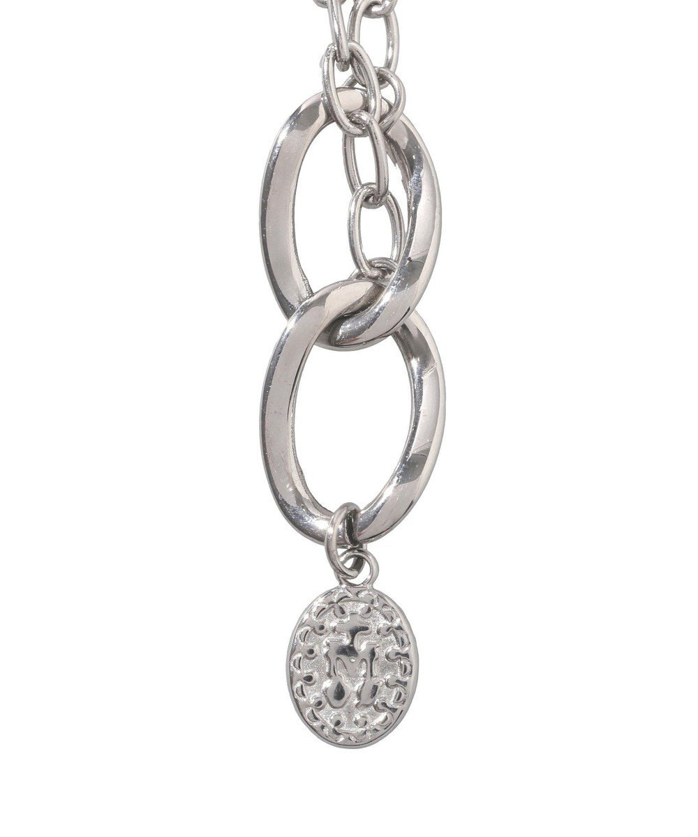 earth music&ecology 【ステンレス】コインモチーフ３連ネックレス 