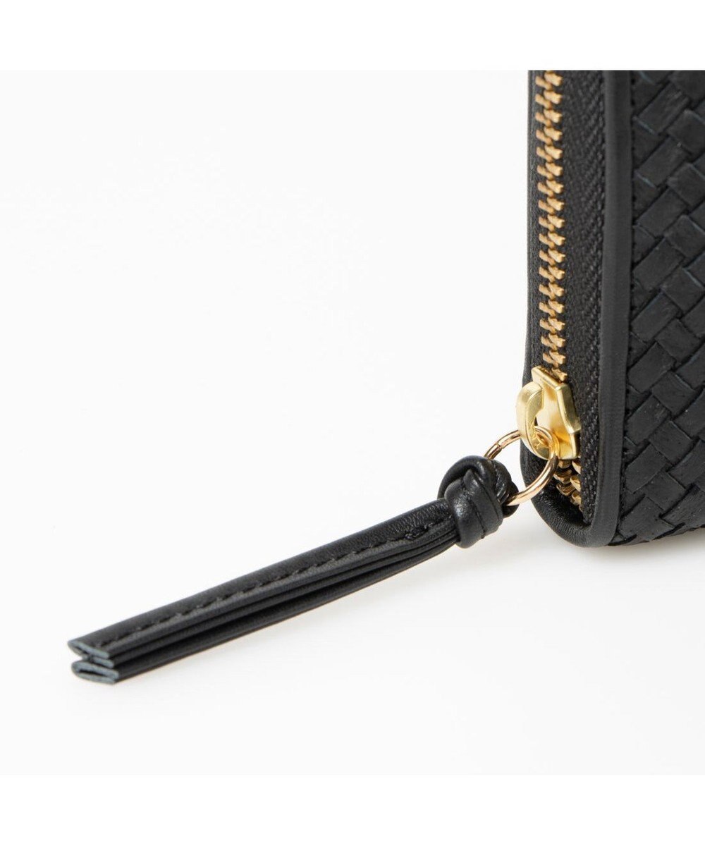 UNBILLION ペルケ perche / レザーメッシュ・ジャバラカード長財布 