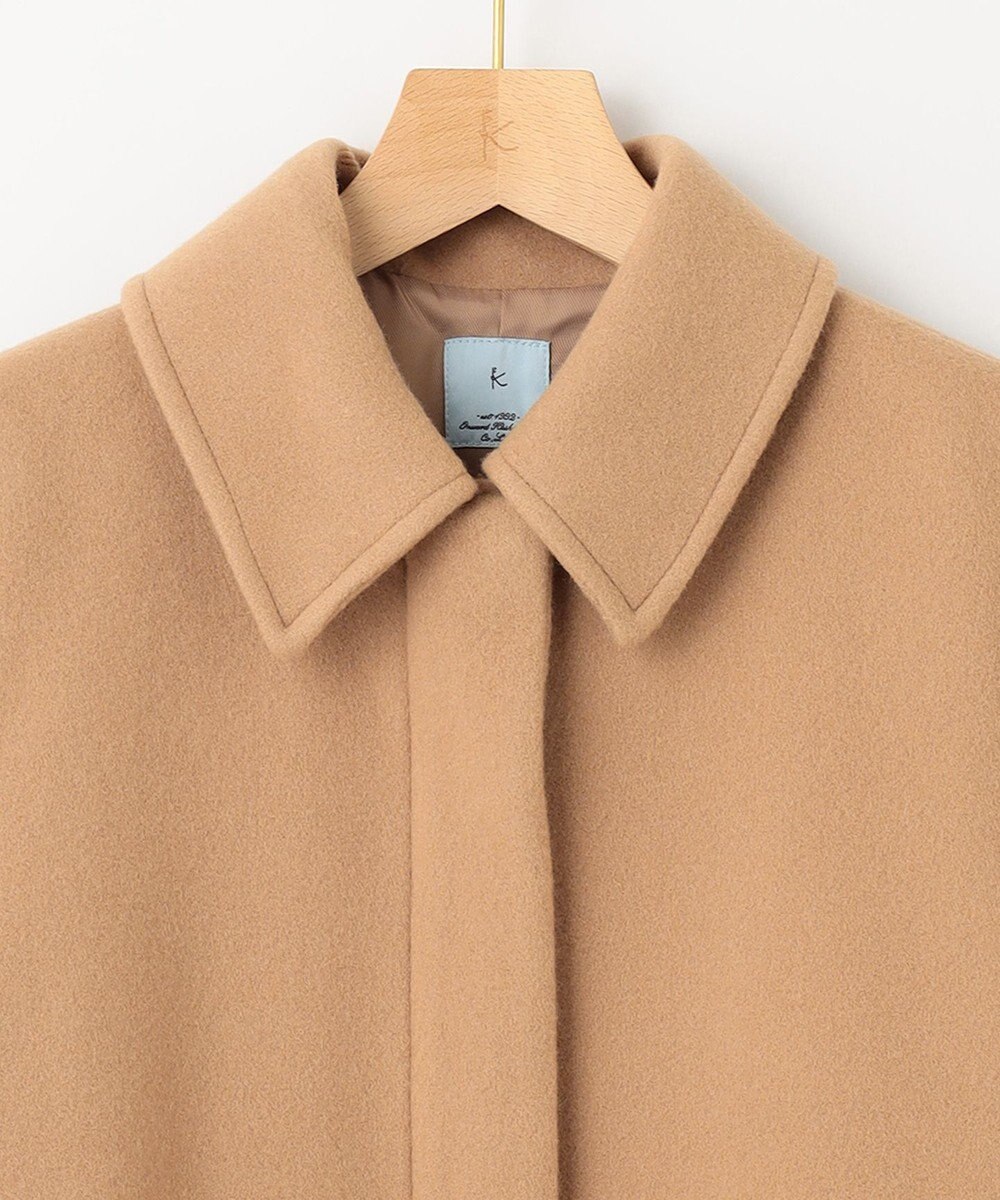 組曲 L ショートビーバー ステンカラー コート 