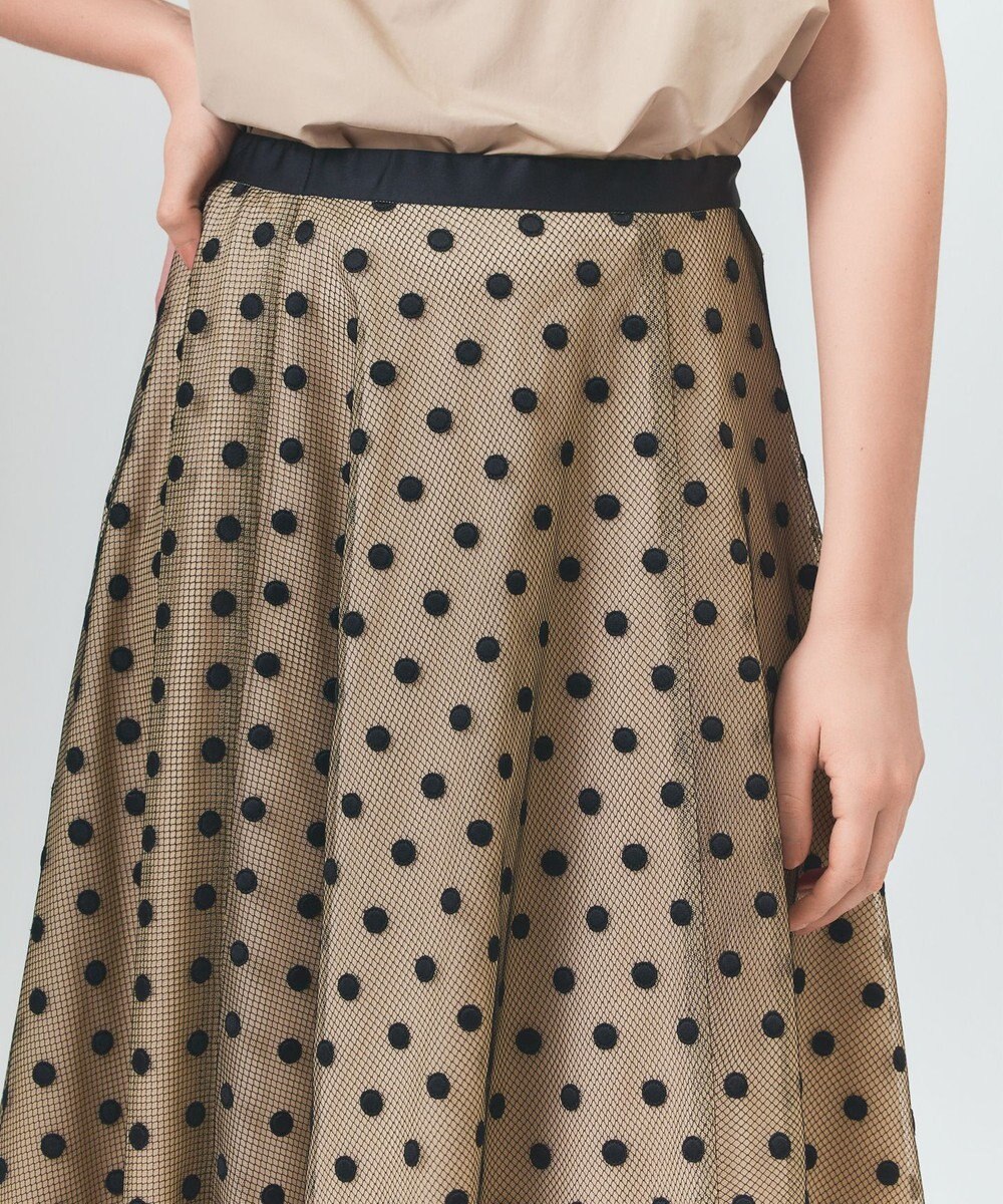 GRACE CONTINENTAL ドットembチュールスカート 
