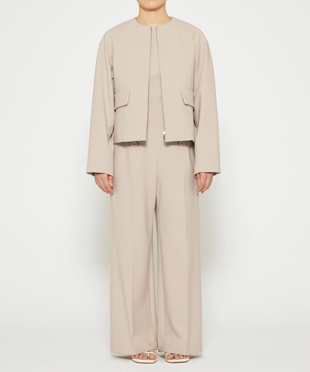 uncrave 【撥水・洗濯機洗い可】プルーフ ダブルクロス ワイド パンツ（uncrave WHITE） 